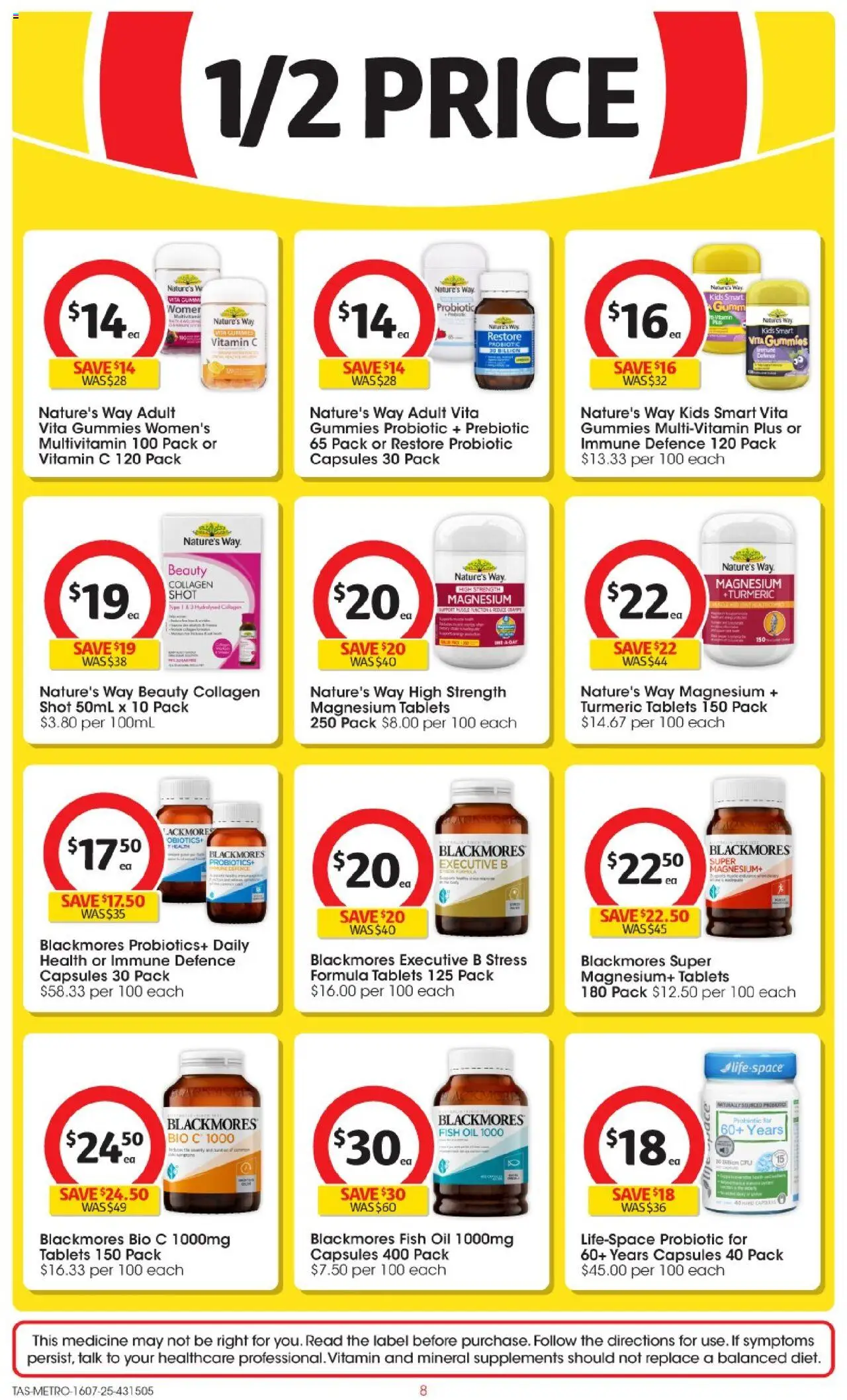 Coles Catalogue TAS - page 8- valid from 16/07/2025