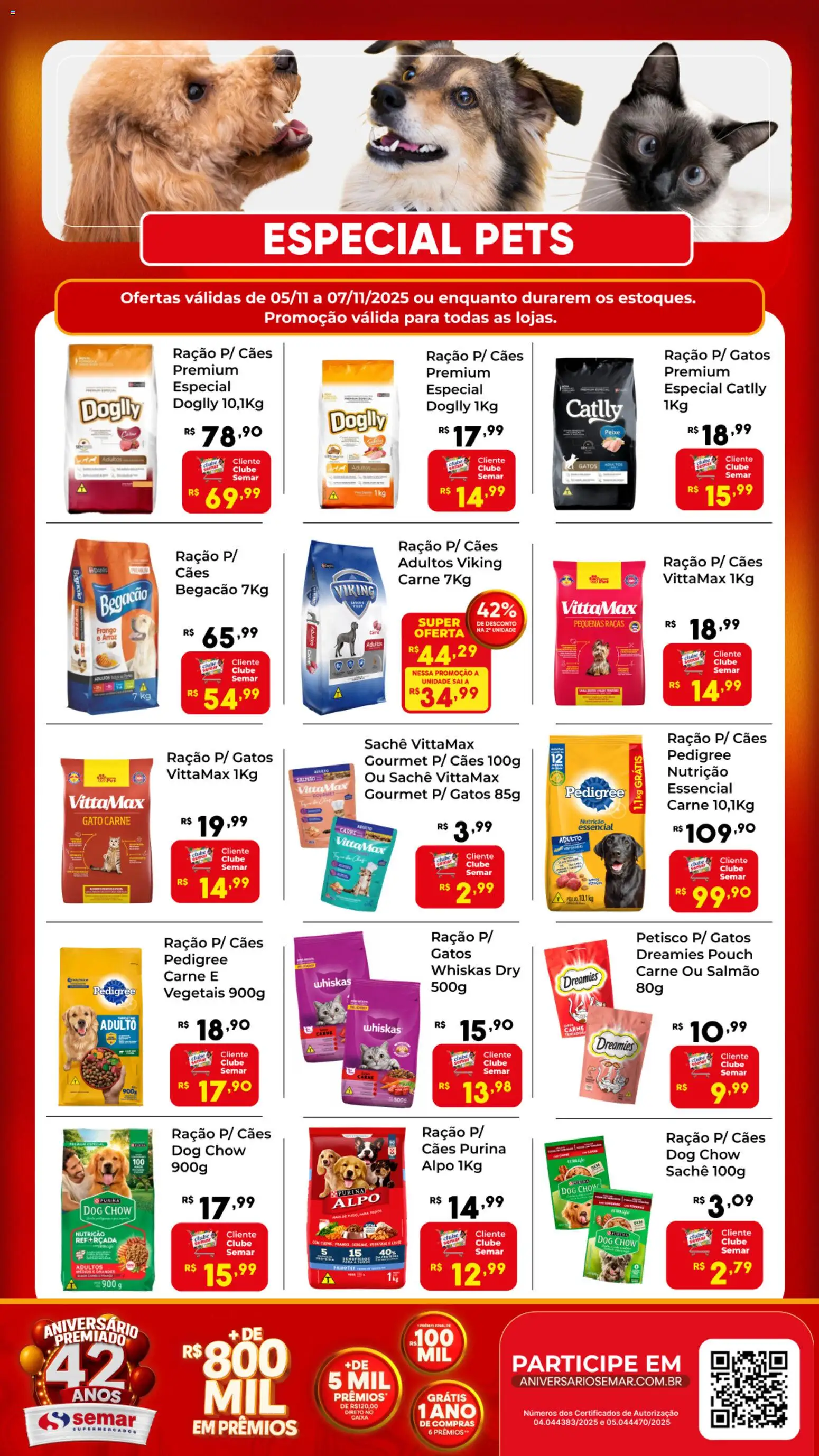Semar Supermercado - Ofertas Especial Pets - página 1- válido a partir de 05/11/2025
