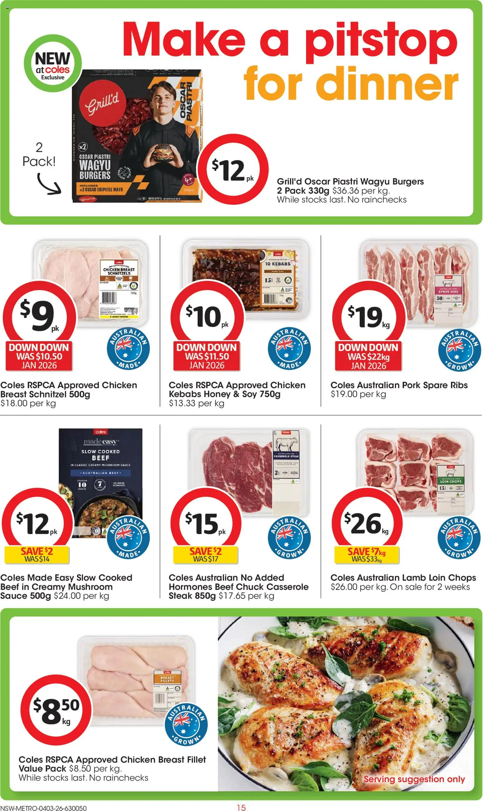 Coles catalogue  - page 15- valid from 04/03/2026