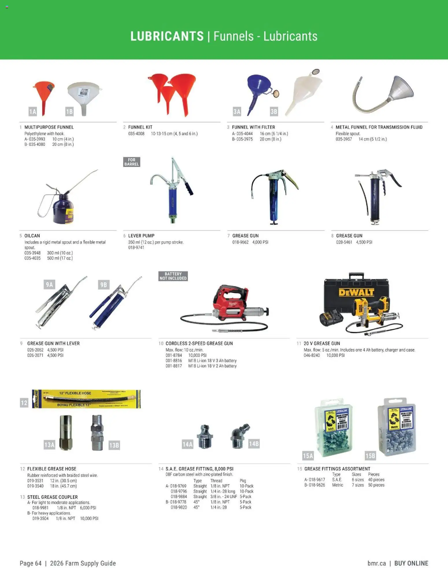 BMR - Agrizone - 2026 Farm Supply Guide - page 64- valid from Jan 9, 2026