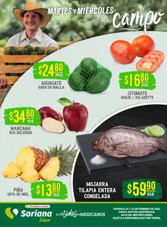 Soriana - Martes y Miércoles del Campo Súper: BCS, Son y Sin válido desde 24/02/2026