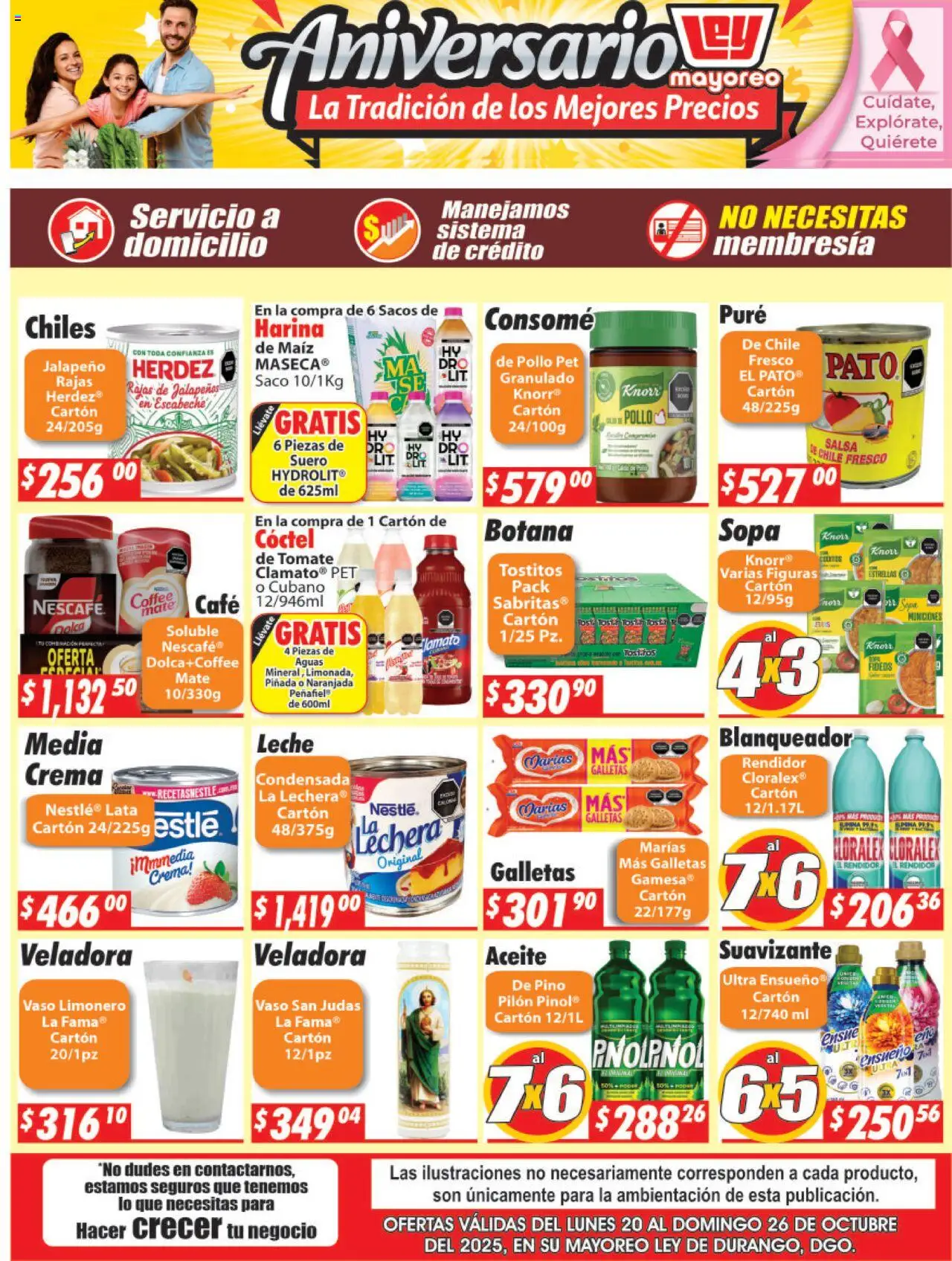 Casa Ley folleto Mayoreo - página 1- válido desde 20/10/2025