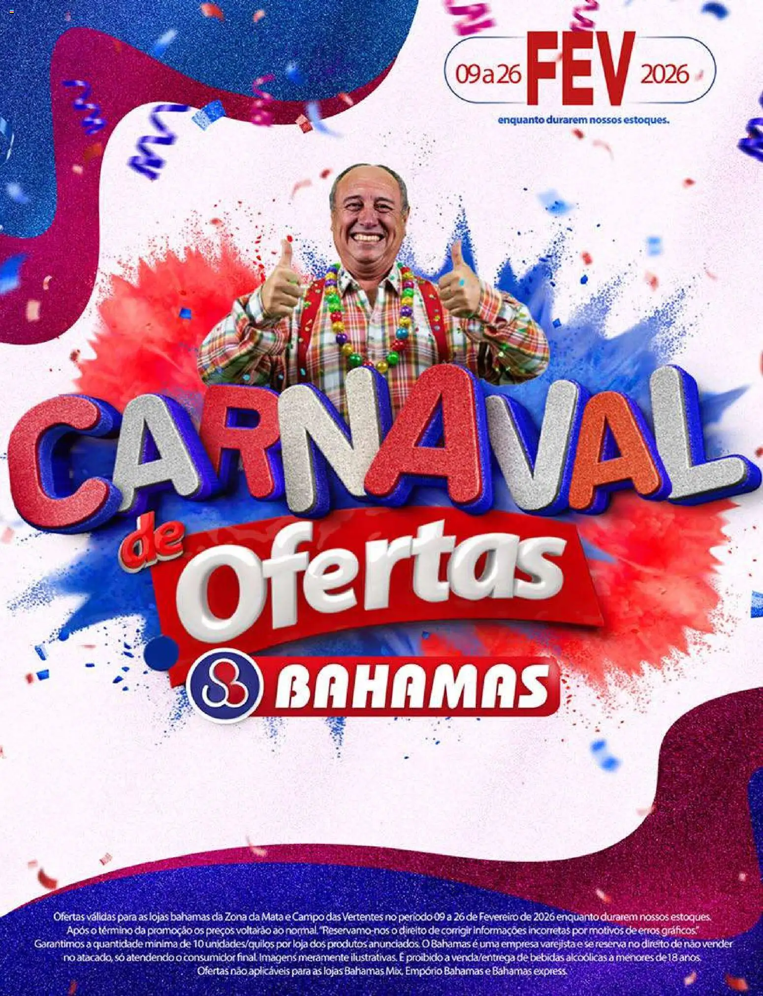 Bahamas Supermercados - Ofertas da Quinzena - página 1- válido a partir de 09/02/2026
