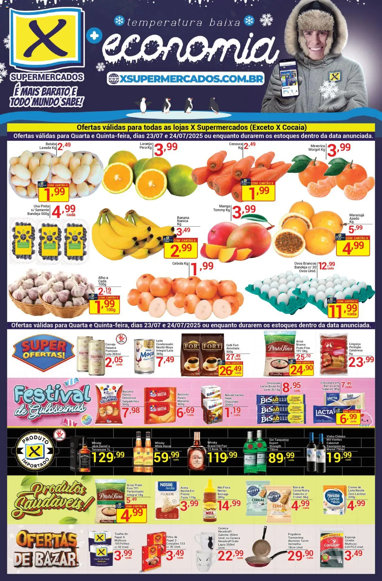 X Supermercados - Ofertas da semana - página 1- válido a partir de 23/07/2025
