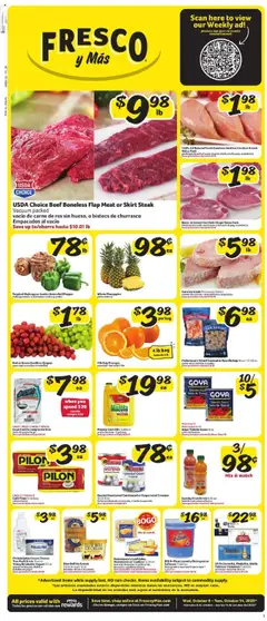 Preview Fresco y Más Weekly Ad valid from 10/08/2025