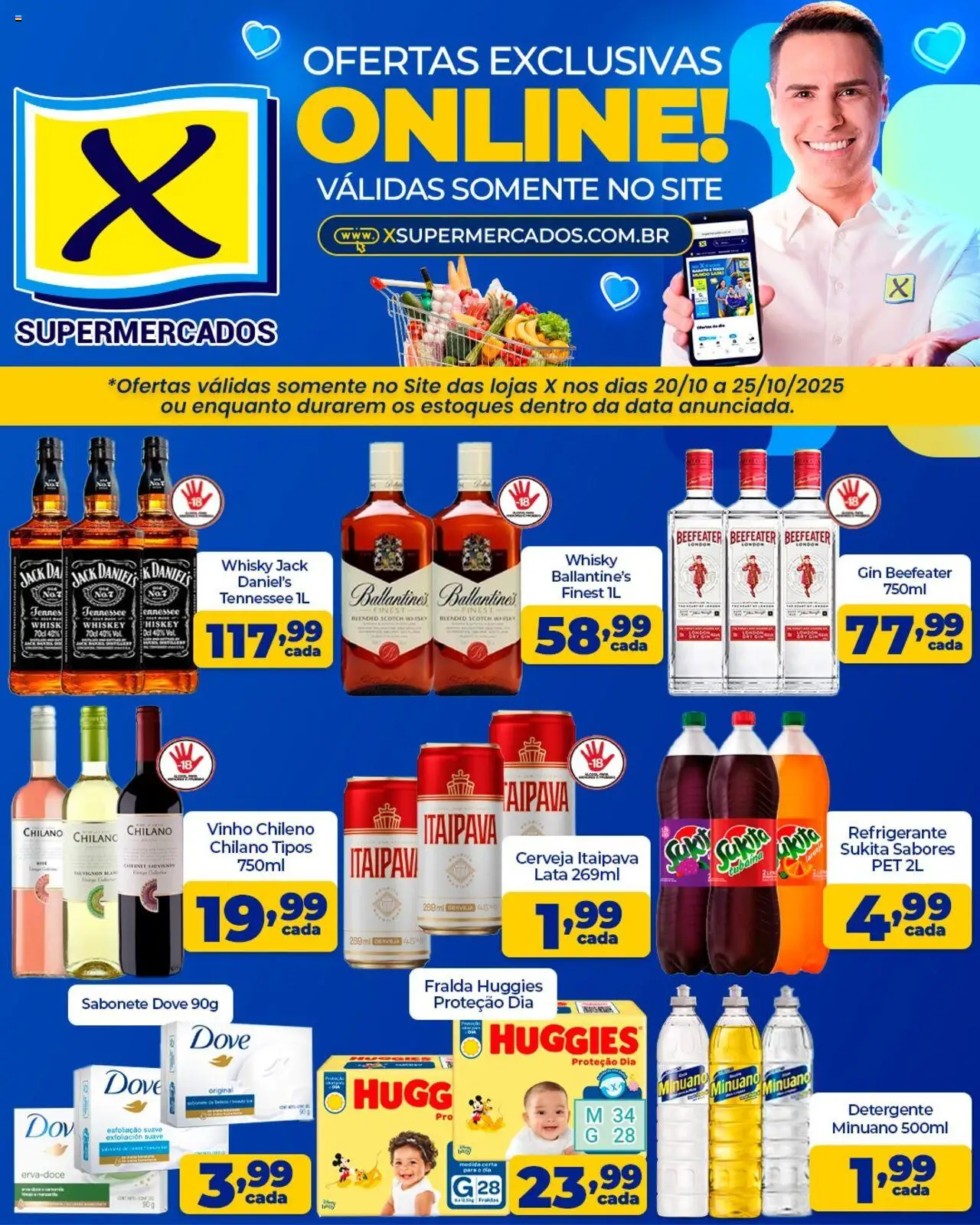 X Supermercados - Ofertas imperdíveis - página 1- válido a partir de 20/10/2025
