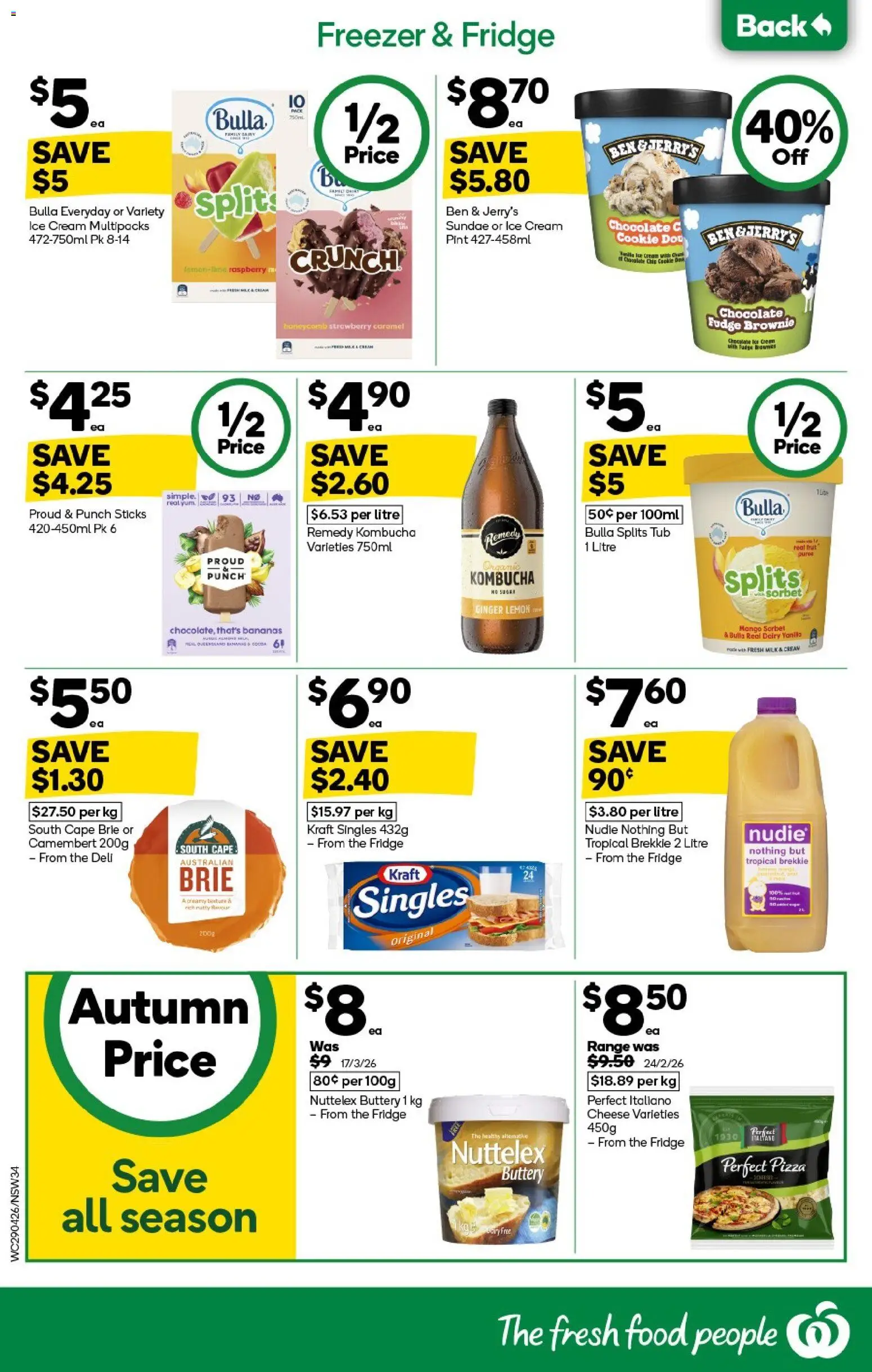 Woolworths catalogue  - page 34- valid from 29/04/2026