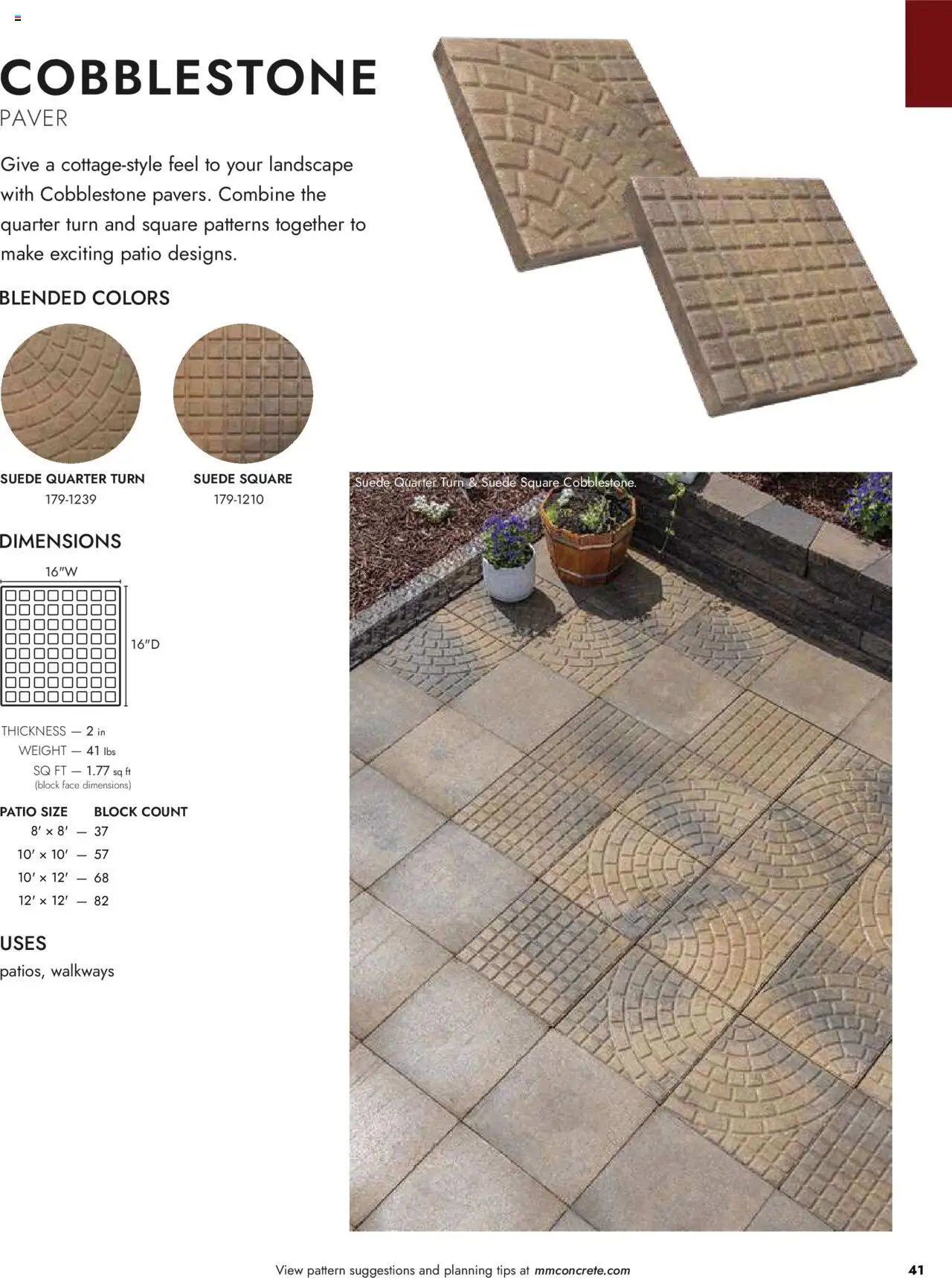 Menards Landscape Concrete Block - page 41- valid from 03/13/2025