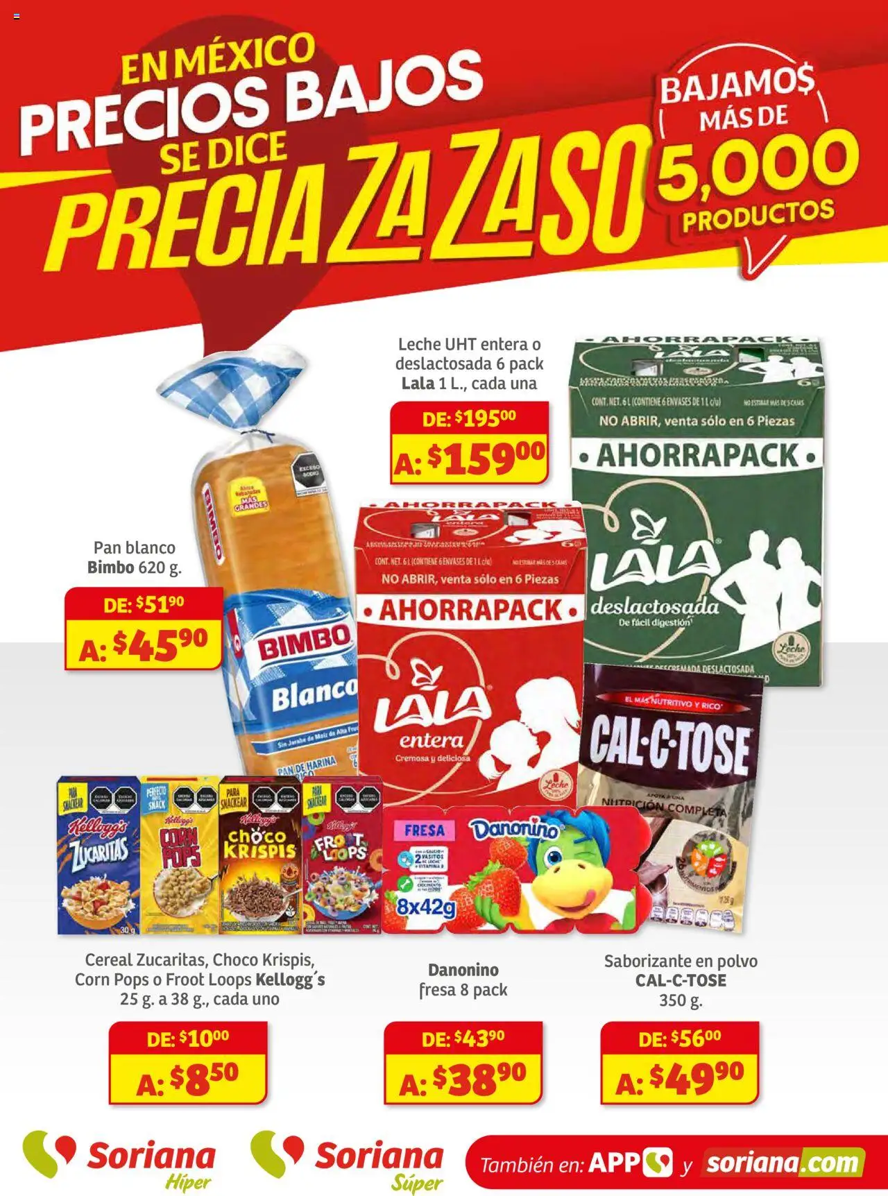 Soriana - Preciazazaso Híper: Camp, Chia, Oax, Q. Roo, Tab, Yuc - página 1- válido desde 28/08/2025