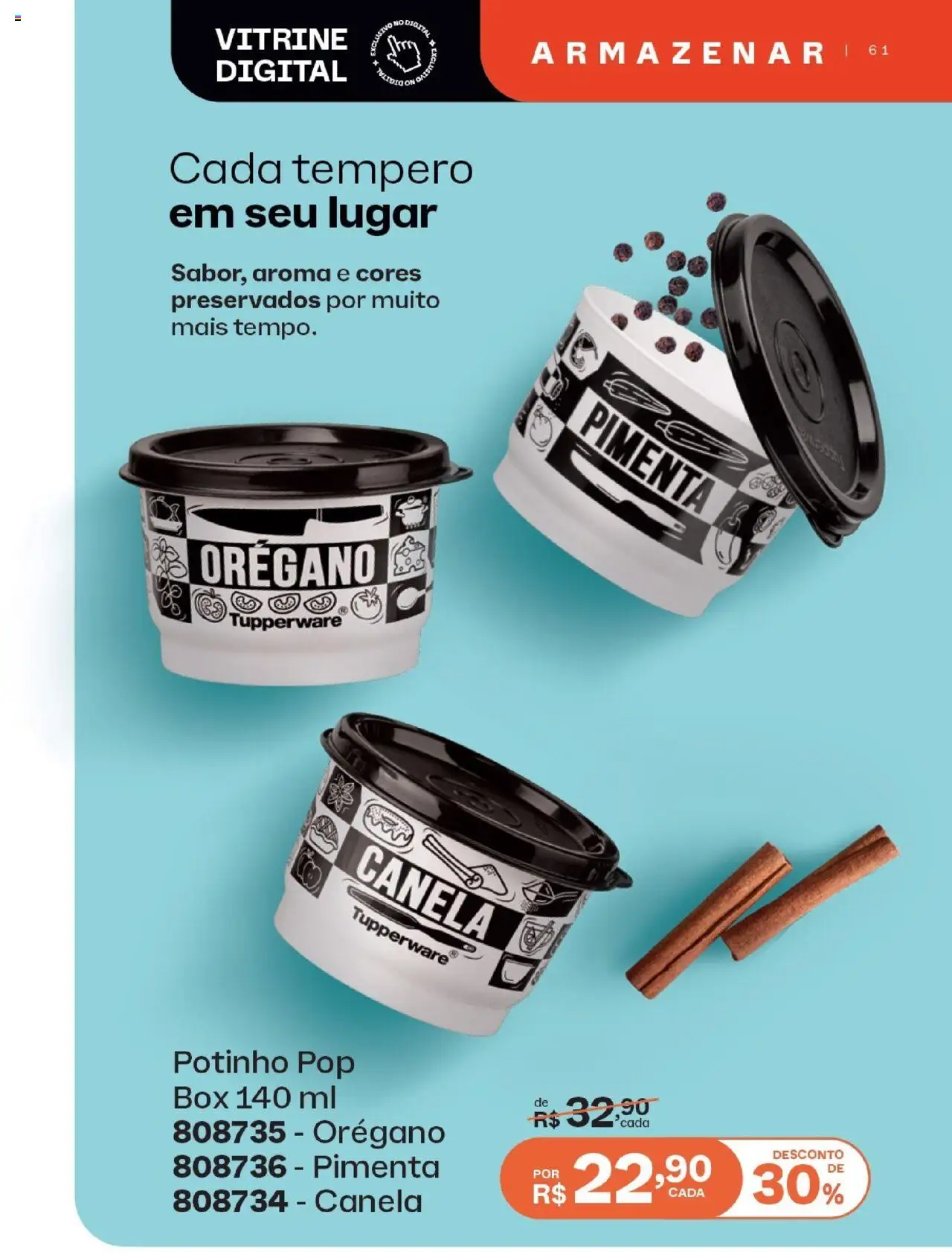 Tupperware - Catálogo Vitrine 08 - página 61- válido a partir de 01/08/2025
