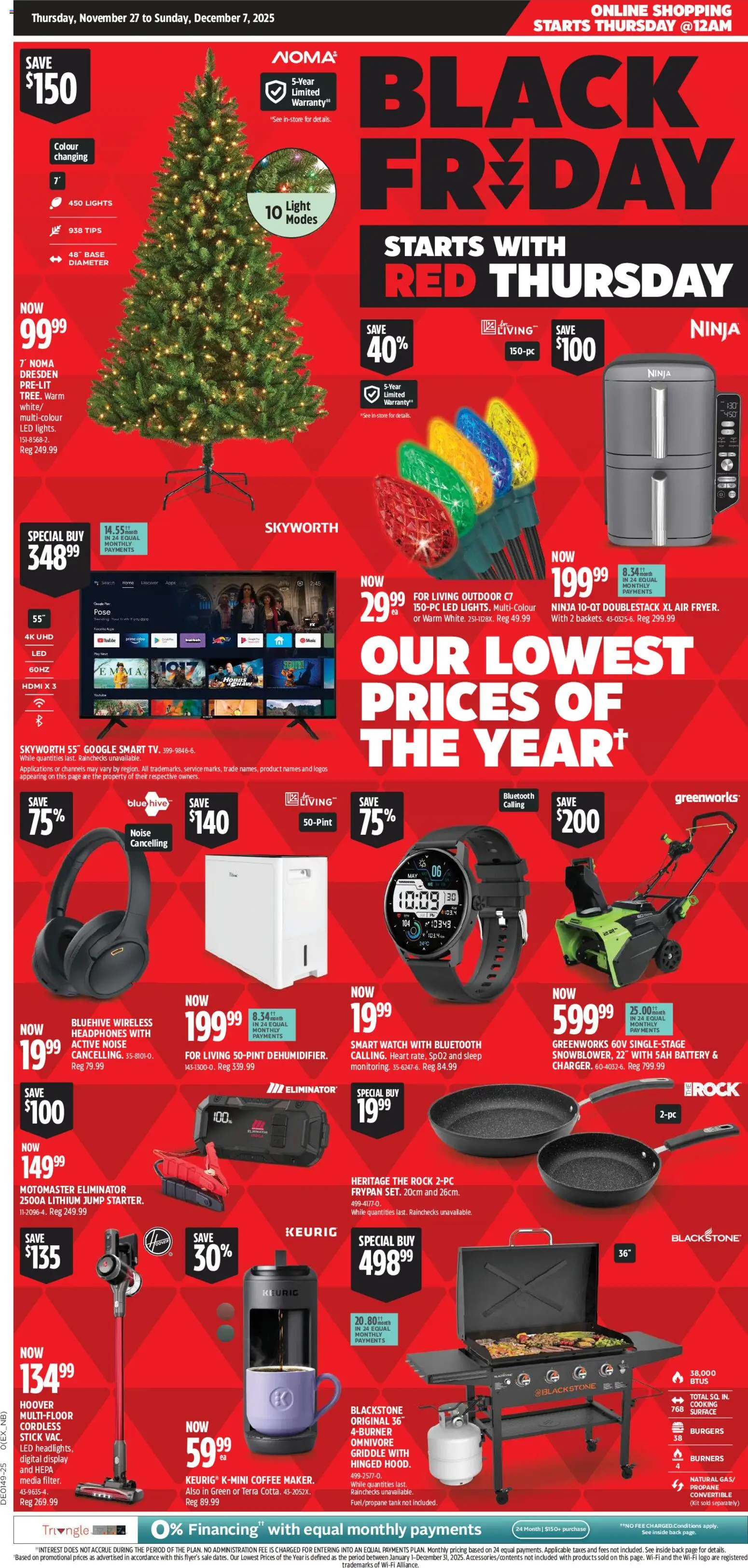 Canadian Tire Black Friday Flyer - page 1- valid from Nov 27, 2025