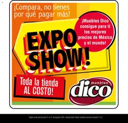 Muebles Dico - Catálogo Expo Show Agosto válido desde 01/08/2025