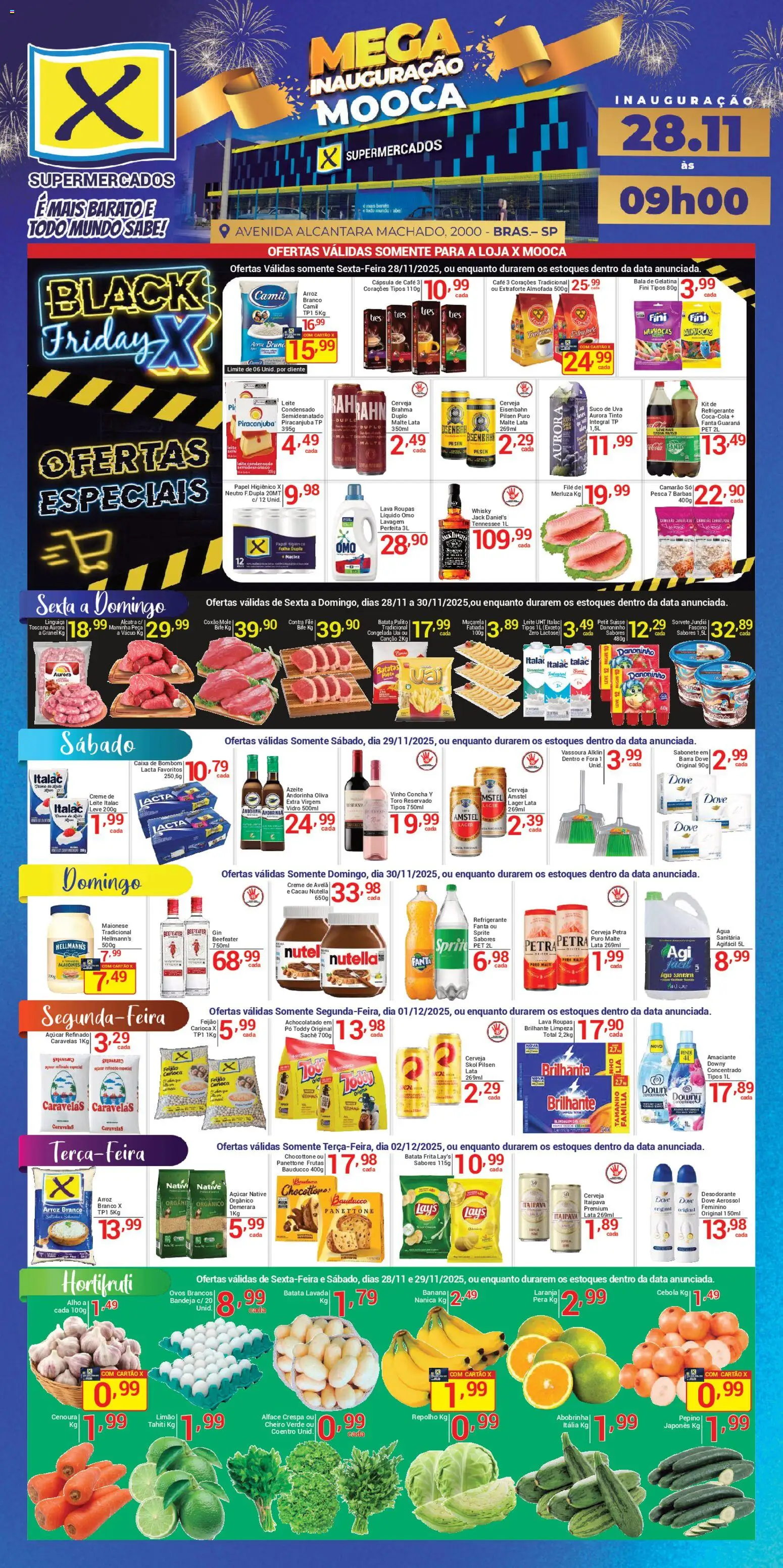 X Supermercados Black Friday - página 1- válido a partir de 28/11/2025
