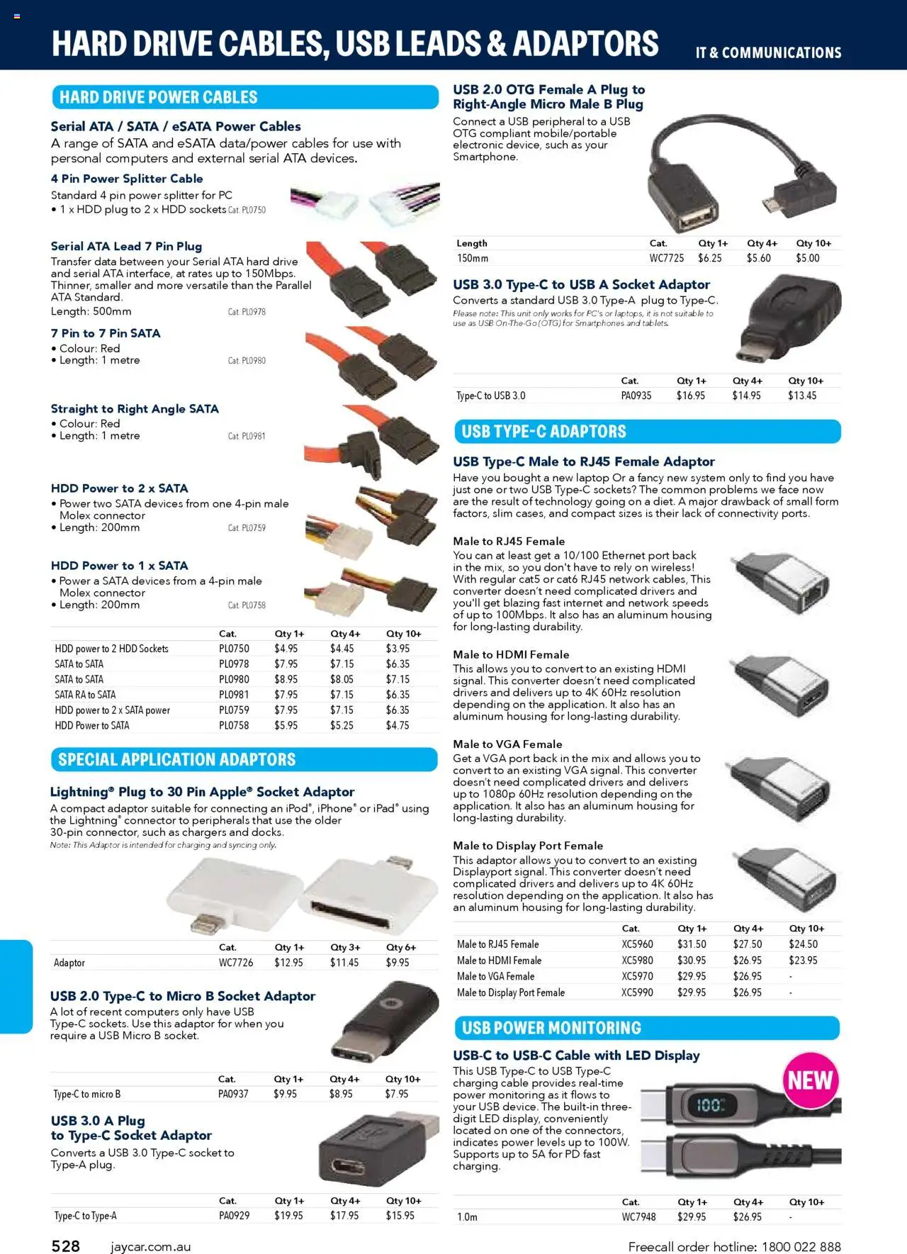Jaycar Engineering & Scientific Catalogue 2025/2026  - page 528- valid from 09/07/2025