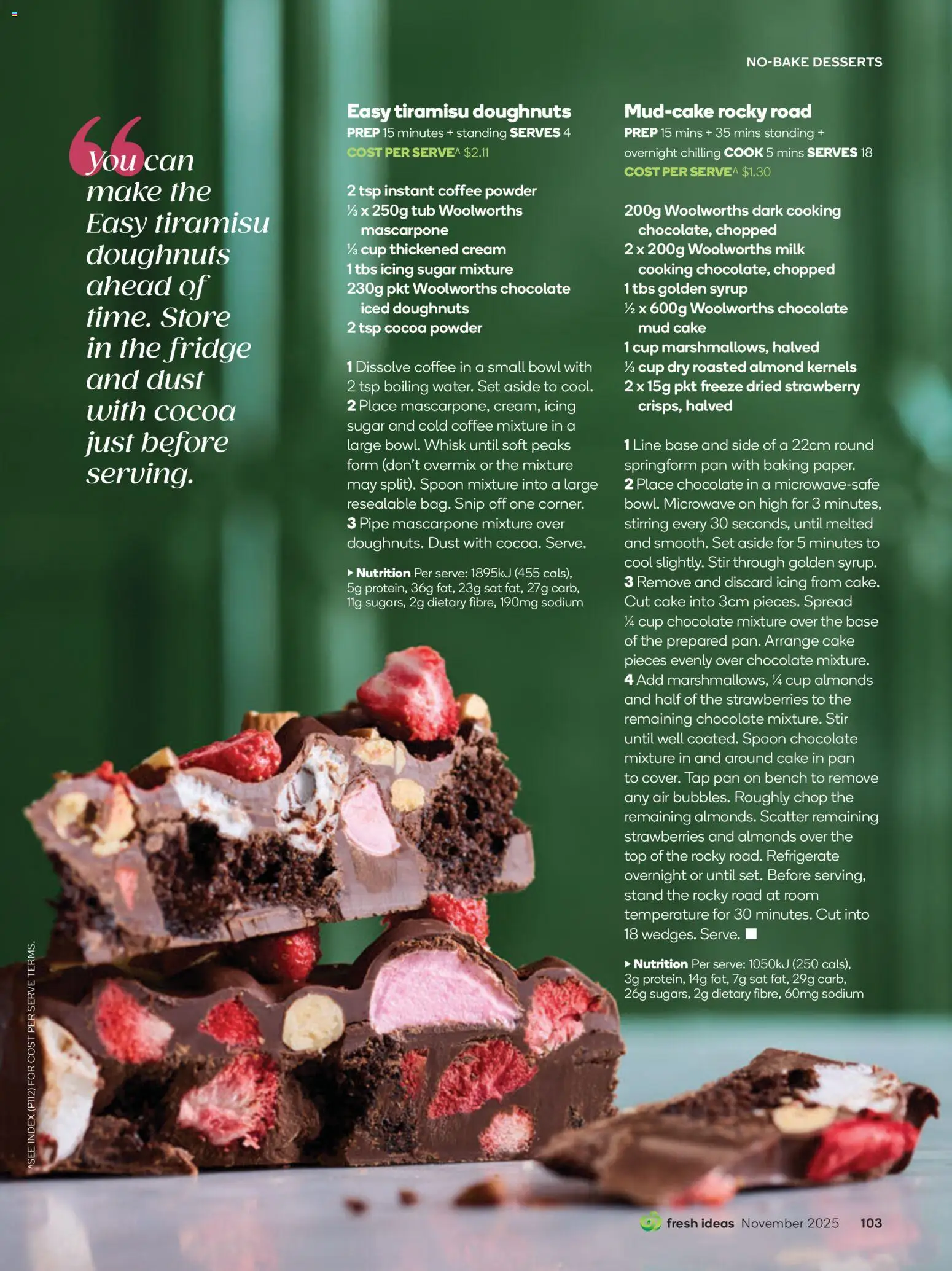 Woolworths Fresh Ideas Magazine - page 103- valid from 01/11/2025