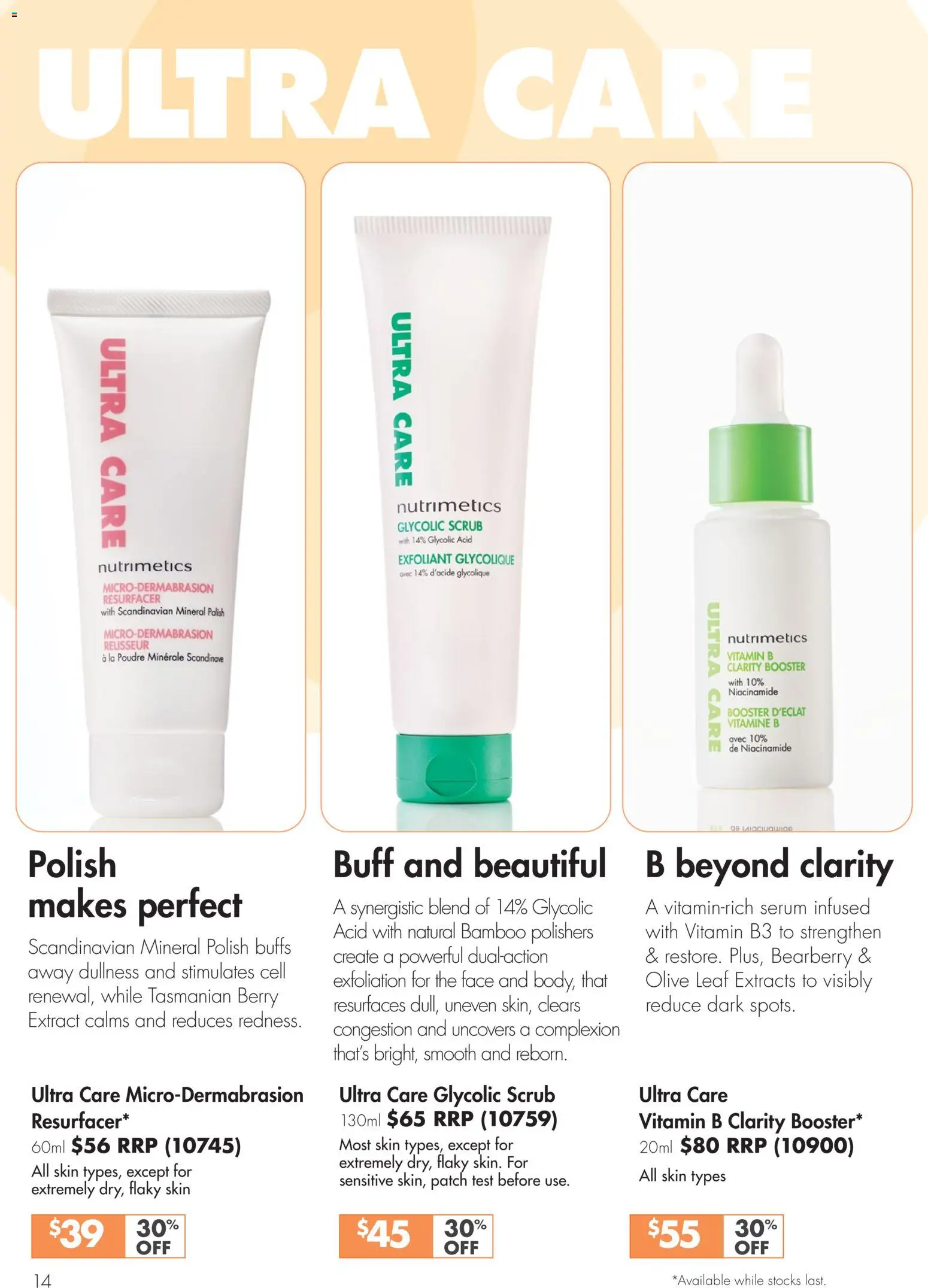 Nutrimetics Catalogue Summer essentials - page 14- valid from 01/01/2026