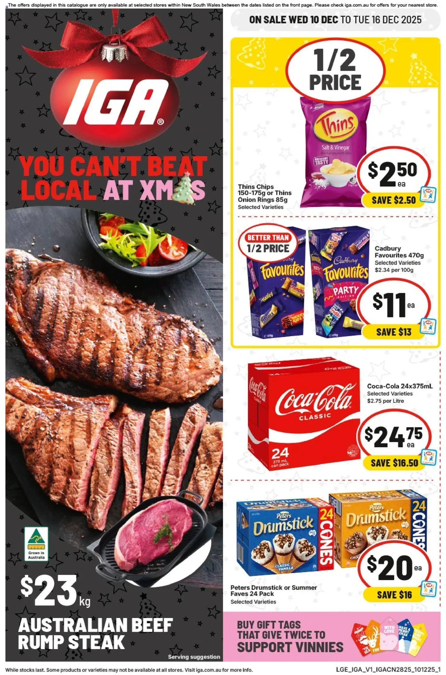 IGA Catalogue NSW - page 1- valid from 10/12/2025
