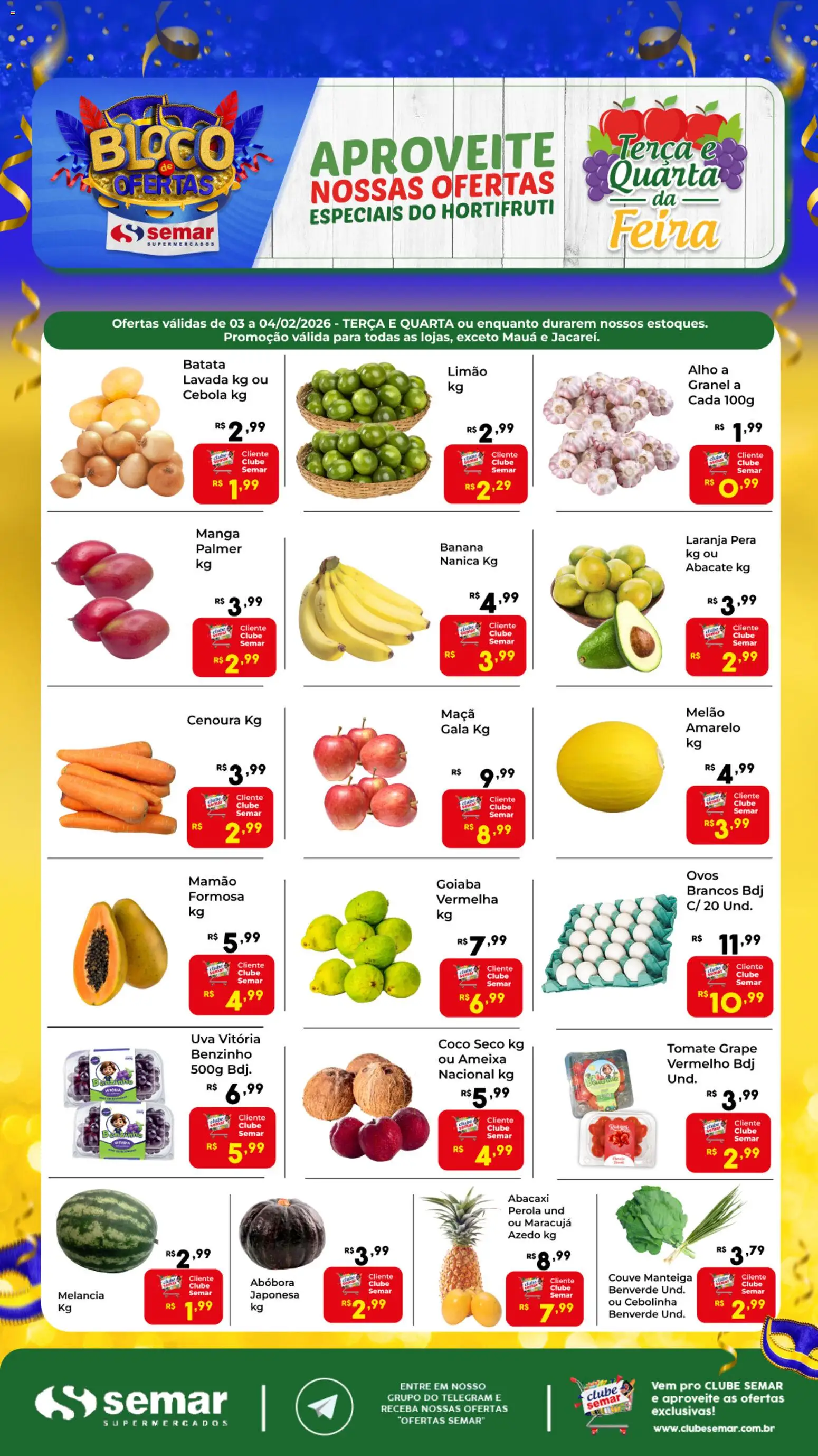 Semar Supermercado - Ofertas Terça e Quarta da Feira - página 1- válido a partir de 03/02/2026
