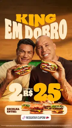Pré-visualização Burger King - Ofertas atuais válida a partir de 07/11/2025