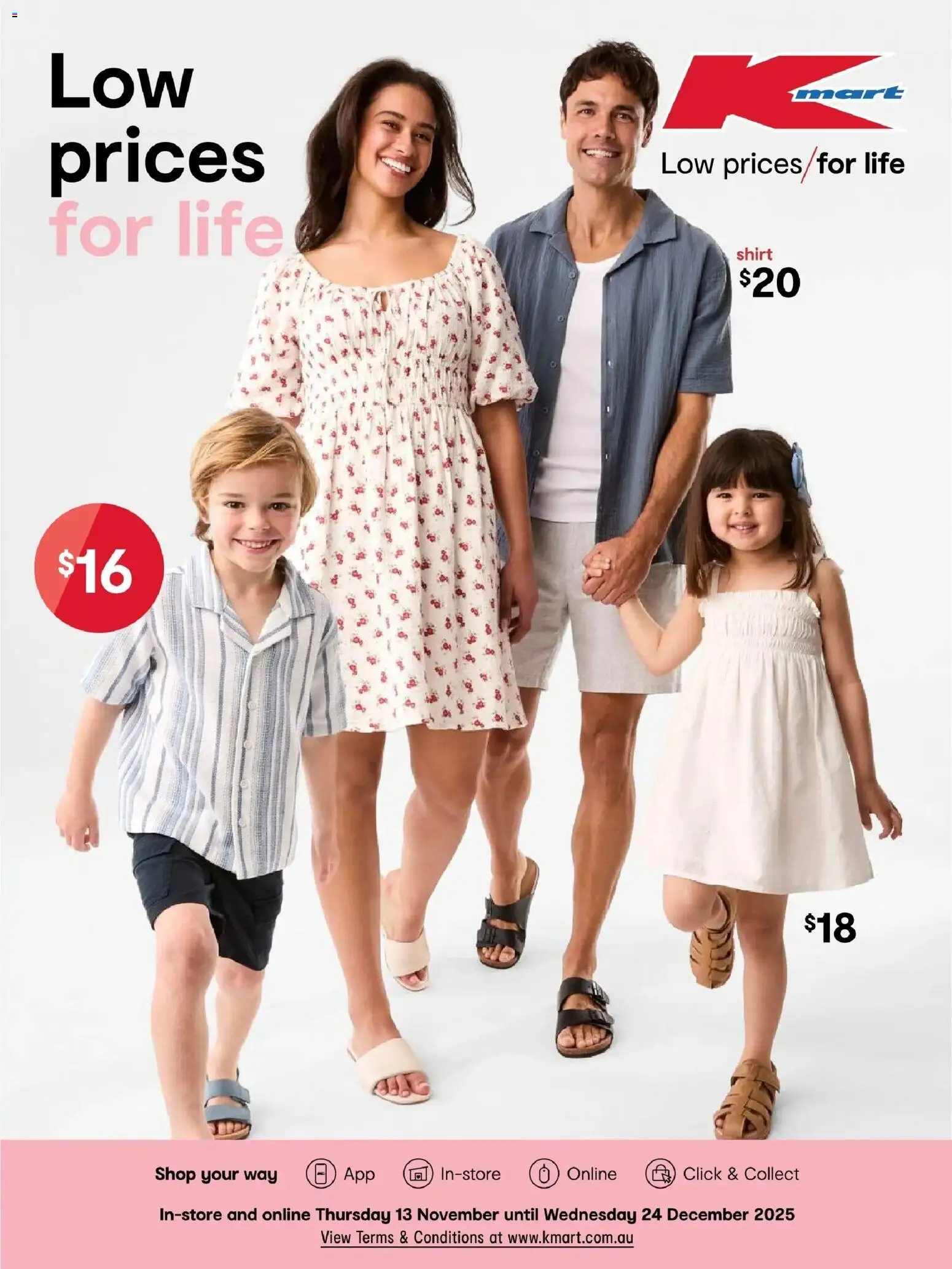 Kmart  Catalogue  - page 1- valid from 13/11/2025