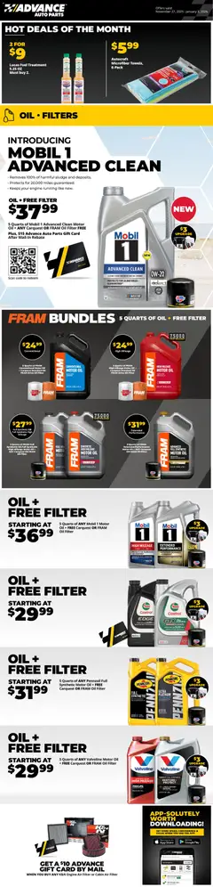 Preview Advance Auto Parts Weekly Ad valid from 11/27/2025