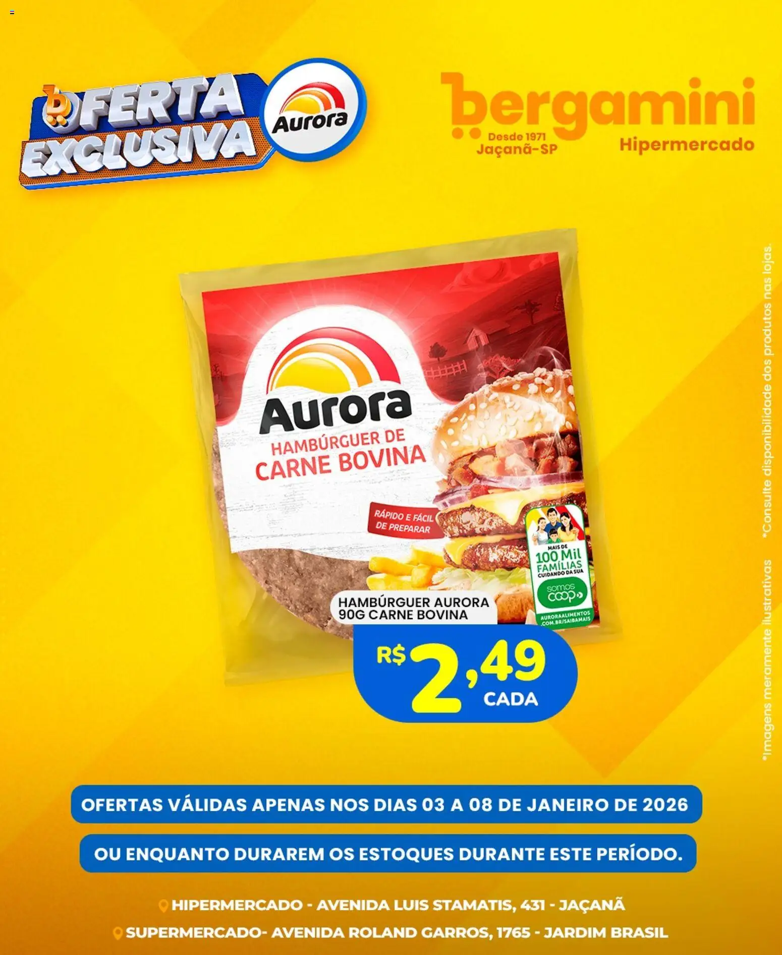 Supermercado Bergamini - Ofertas Aurora - página 1- válido a partir de 03/01/2026
