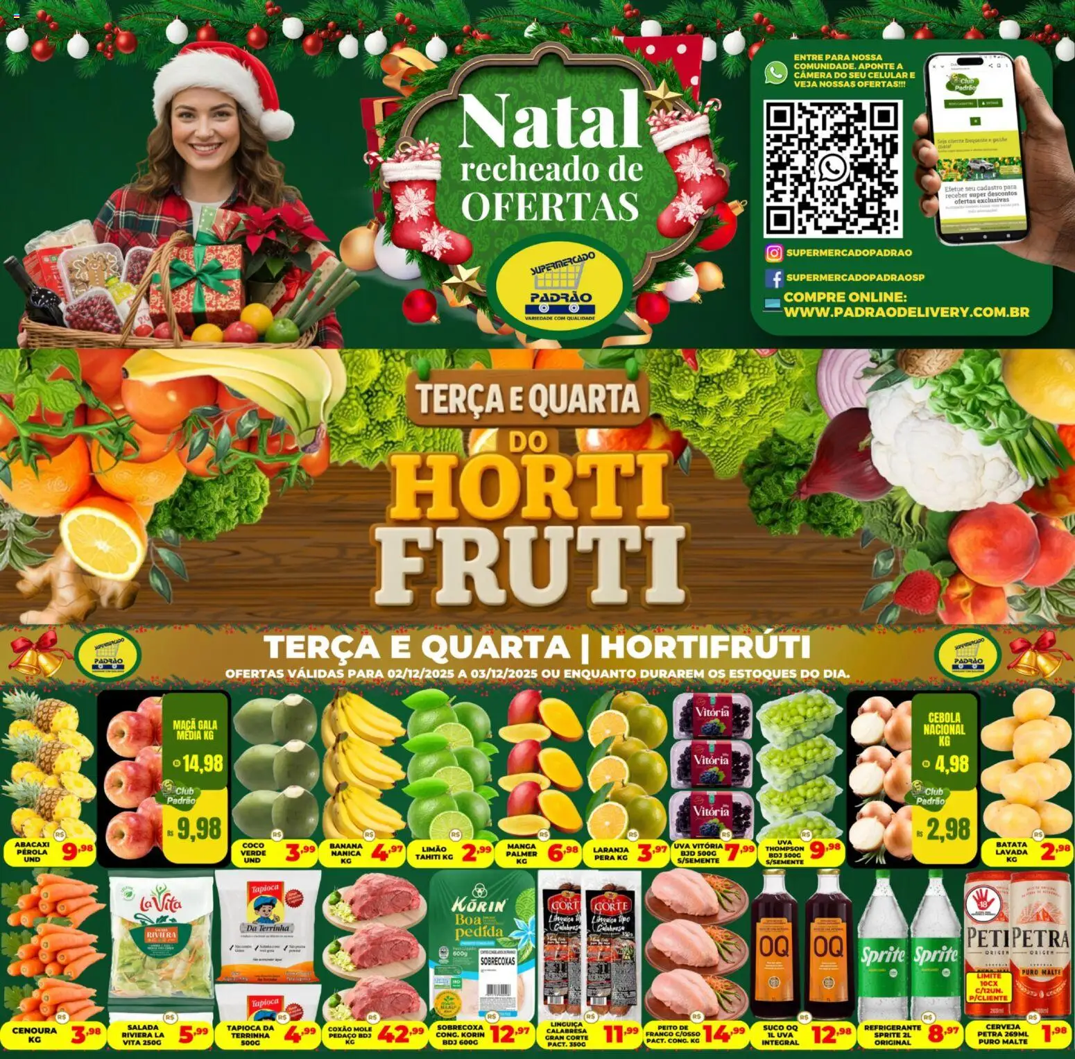Supermercado Padrão - Ofertas Hortifruti - página 1- válido a partir de 02/12/2025
