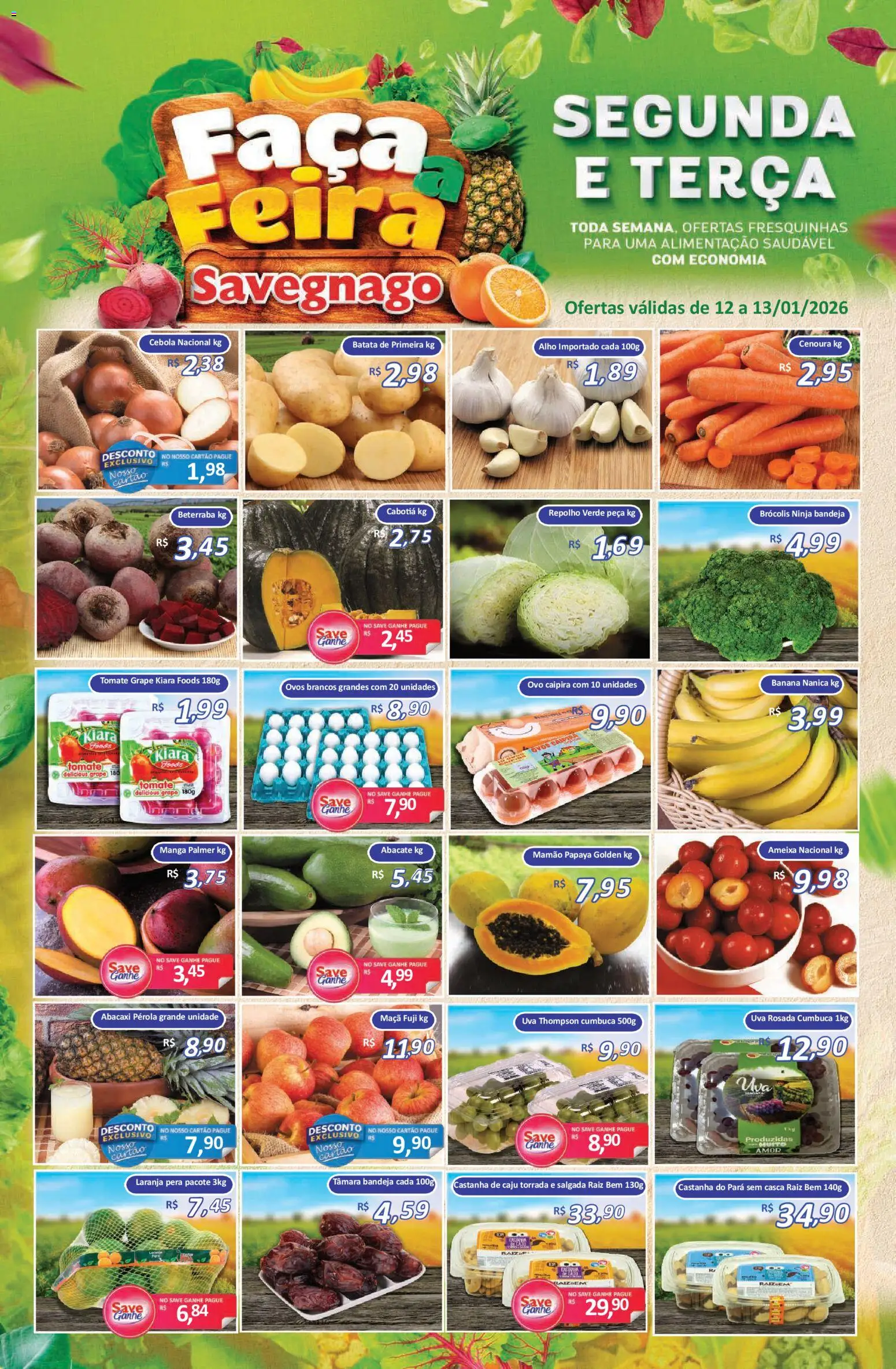 Savegnago - Ofertas da semana - página 1- válido a partir de 12/01/2026
