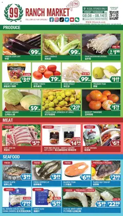 Preview 99 Ranch Market Perishables valid from 08/08/2025