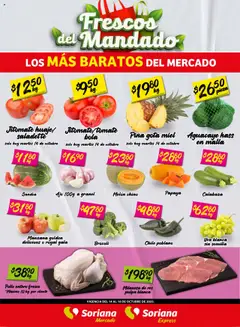 Soriana - Frescos del Mandado Mercado: Ver, Tab, Chis, Camp, Yuc y Q. Roo válido desde 14/10/2025