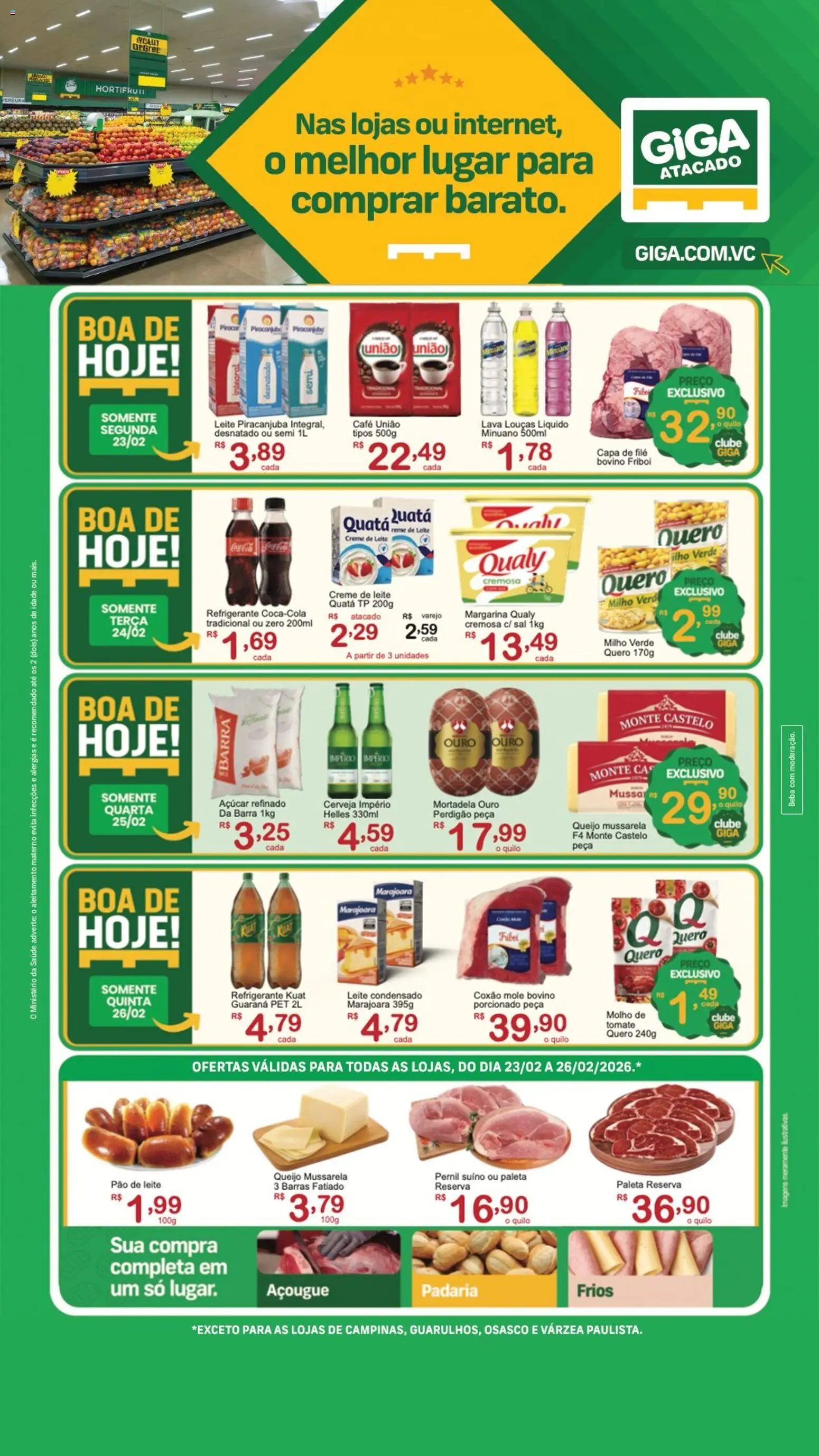 GIGA Atacado - Ofertas da semana  - página 1- válido a partir de 23/02/2026
