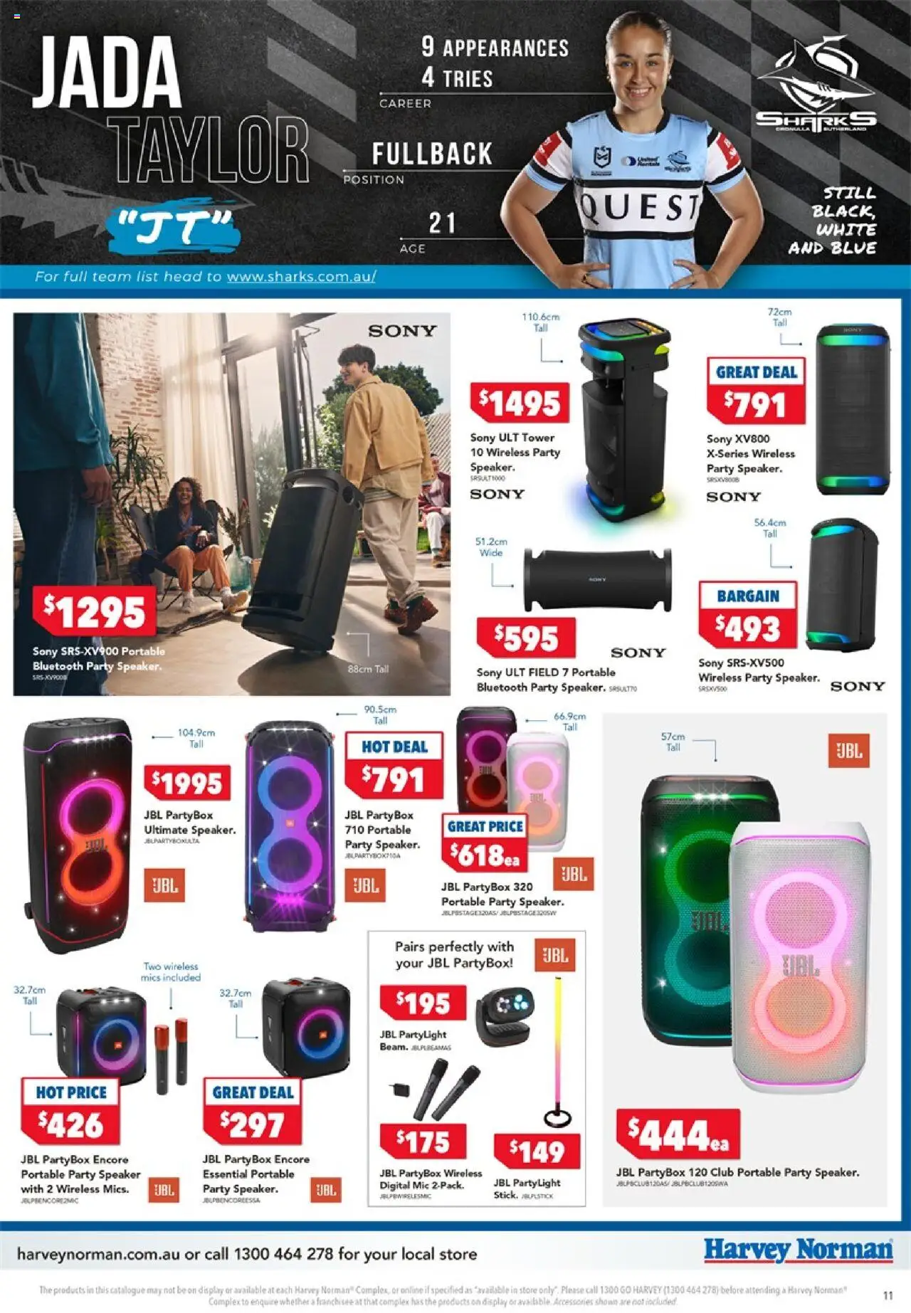 Harvey Norman NRLW – TV & Audio - page 11- valid from 17/07/2025