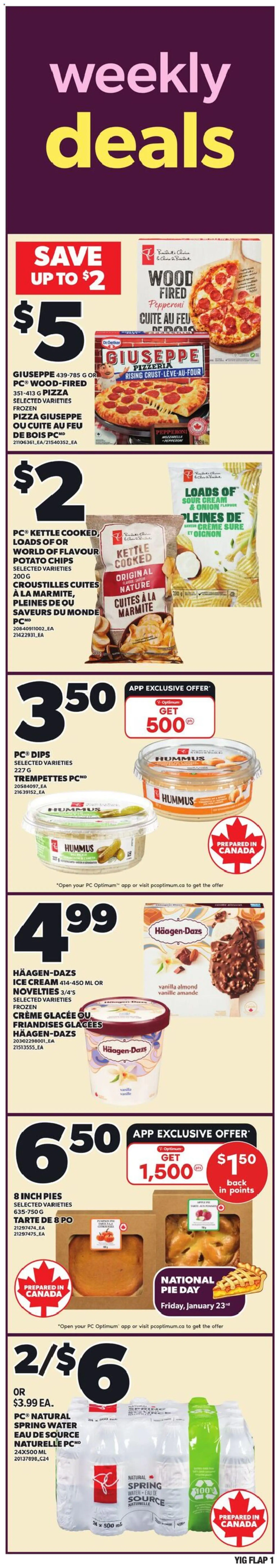 Independent Grocer weekly flyer / circulaire - page 1- valid from Jan 22, 2026