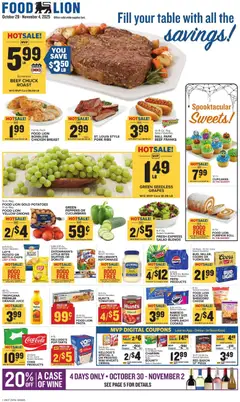 Preview Food Lion Weekly Ad valid from 10/29/2025