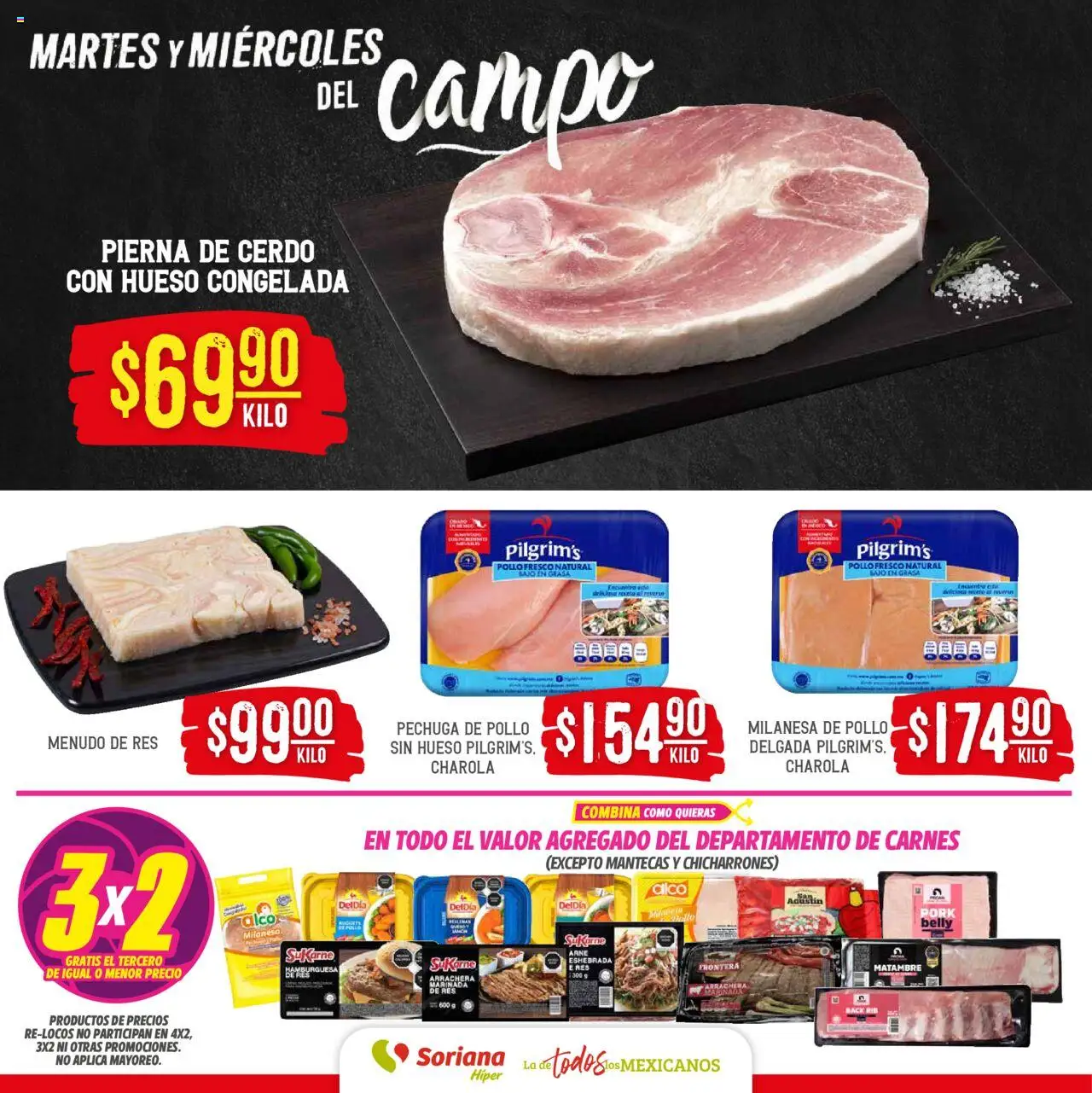 Soriana - Martes y Miércoles del Campo Híper: Nuevo León, Ciudad Victoria y Tampico - página 4- válido desde 15/07/2025