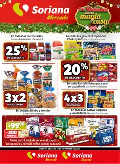 Soriana - Fin de Semana Mercado: BCS, Son y Sin válido desde 20/11/2025