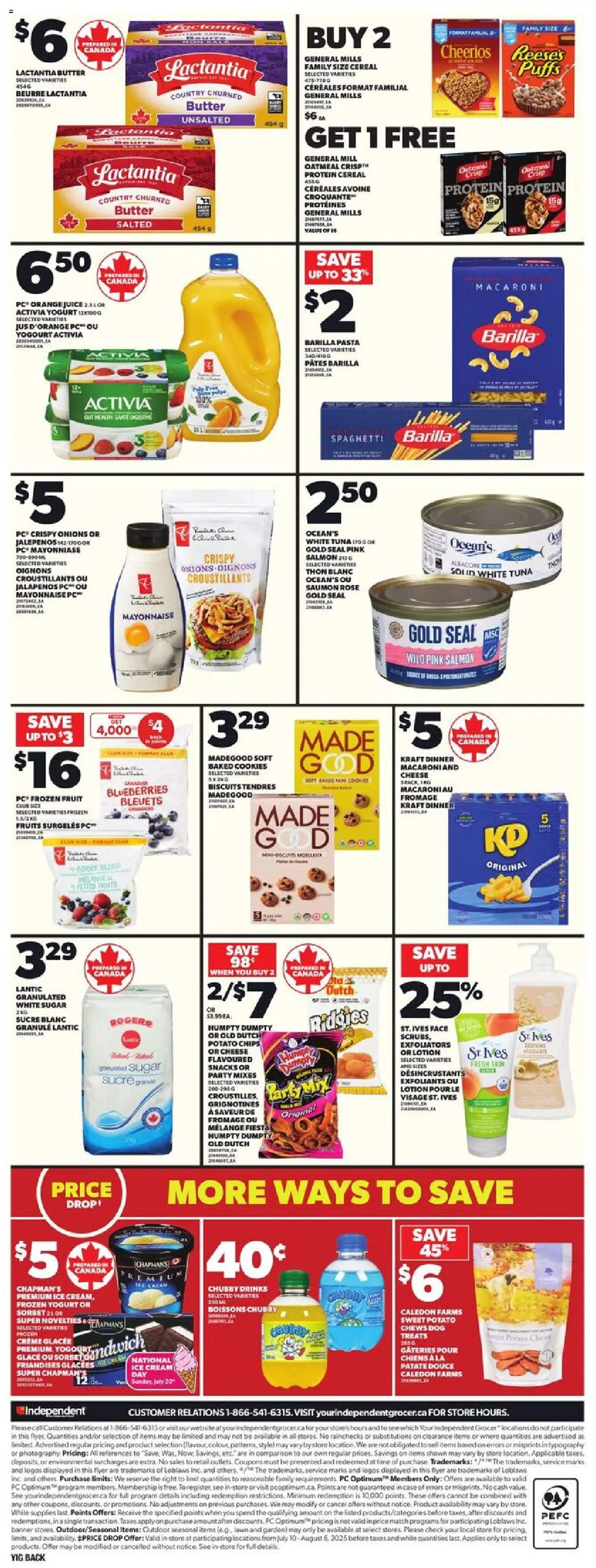 Independent Grocer weekly flyer / circulaire - page 4- valid from Jul 17, 2025