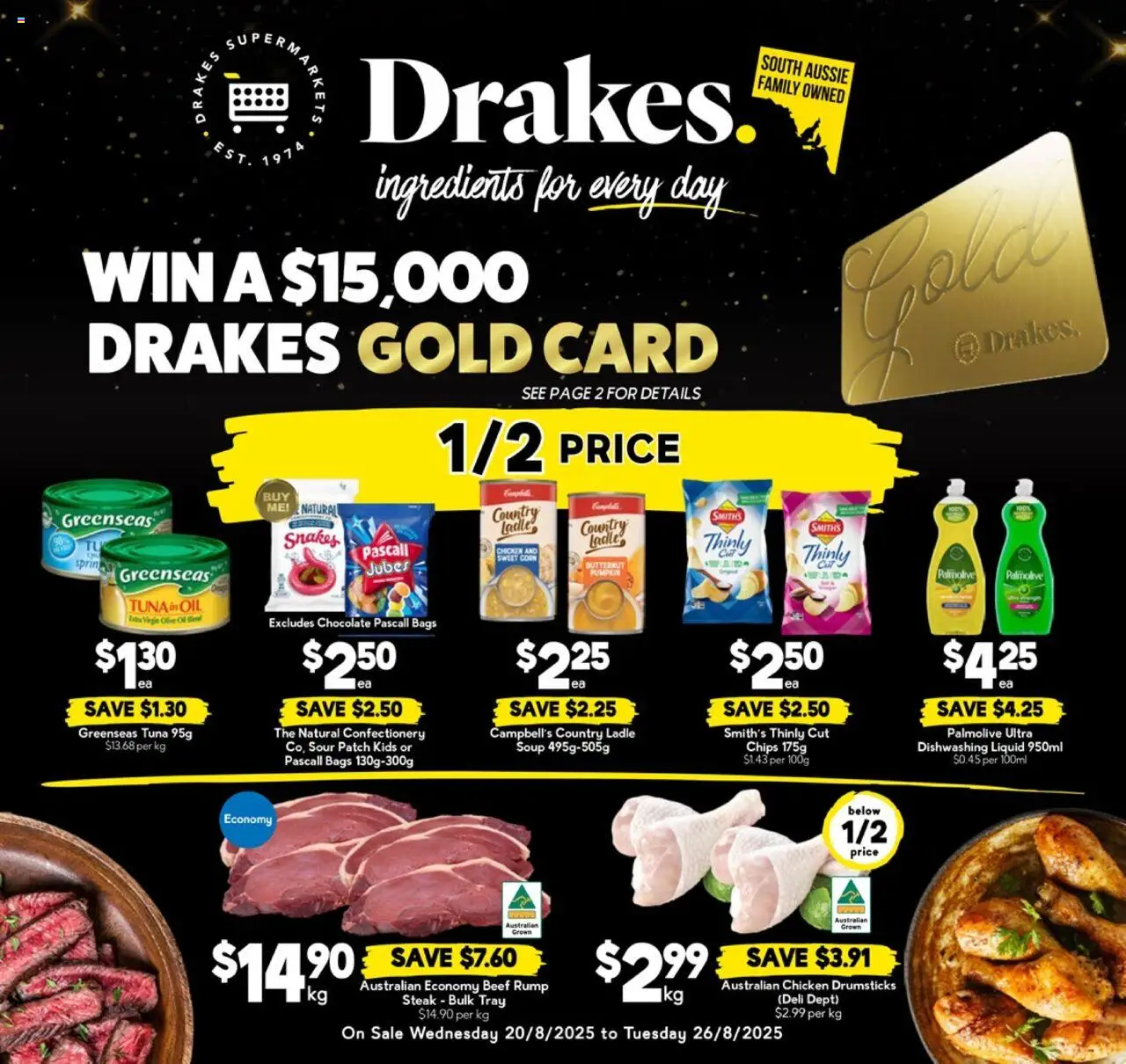 Drakes Catalogue SA - page 1- valid from 20/08/2025
