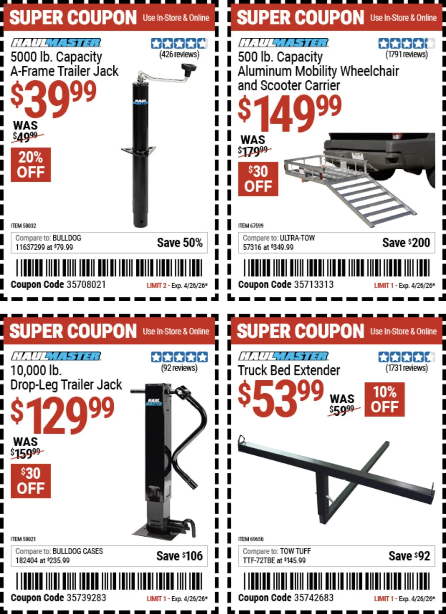 Harbor Freight Weekly Ad - page 1- valid from 04/14/2026