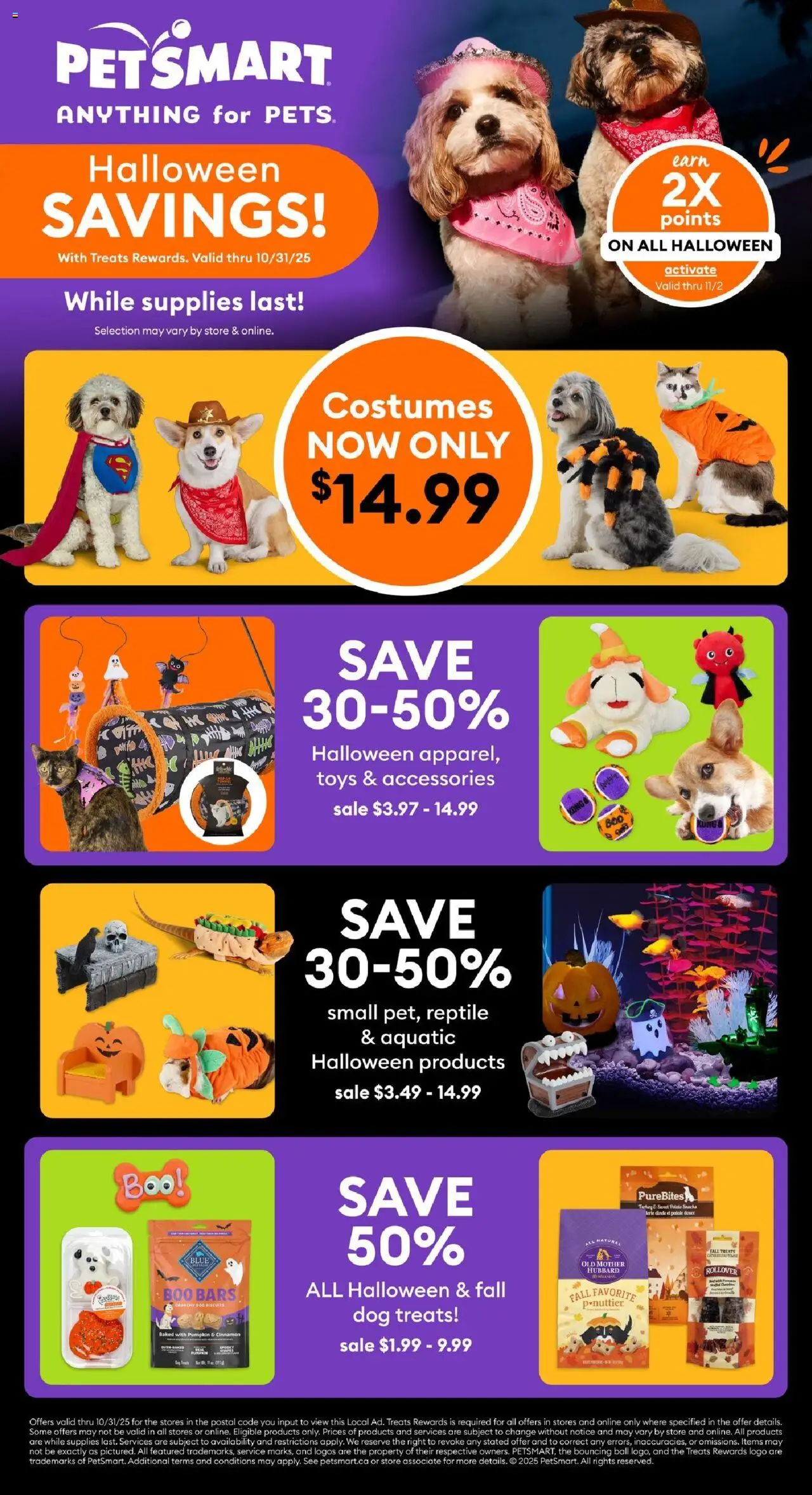 Petsmart weekly flyer / circulaire - page 1- valid from Oct 17, 2025