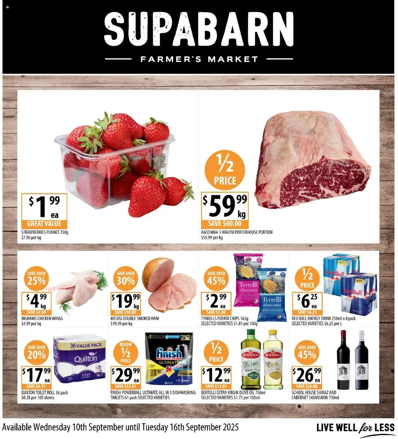 Supabarn  Catalogue  - page 1- valid from 10/09/2025