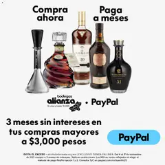 Bodegas Alianza catálogo Meses sin intereses en compras mayores a $3000 pesos válido desde 04/11/2025