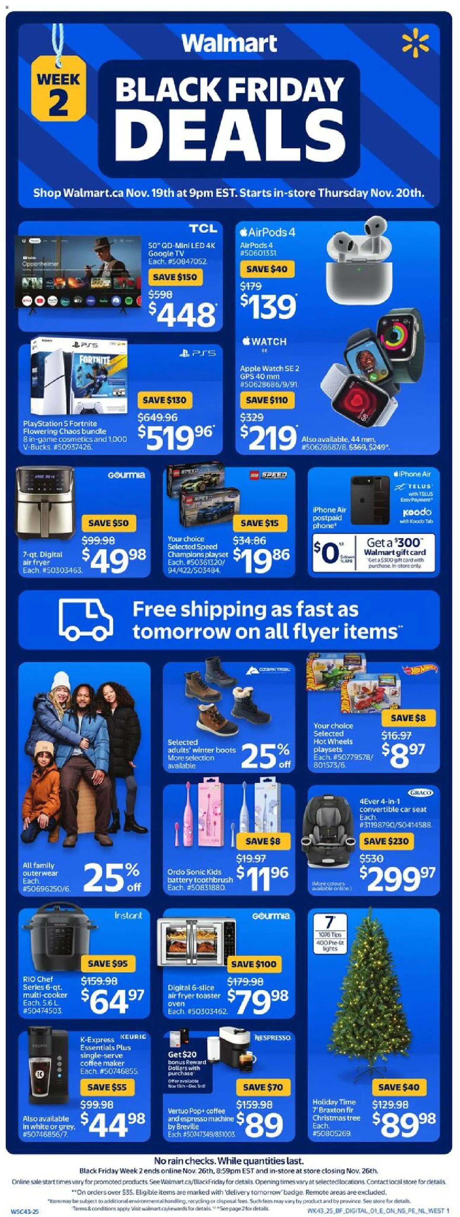 Walmart Black Friday Flyer - page 1- valid from Nov 19, 2025