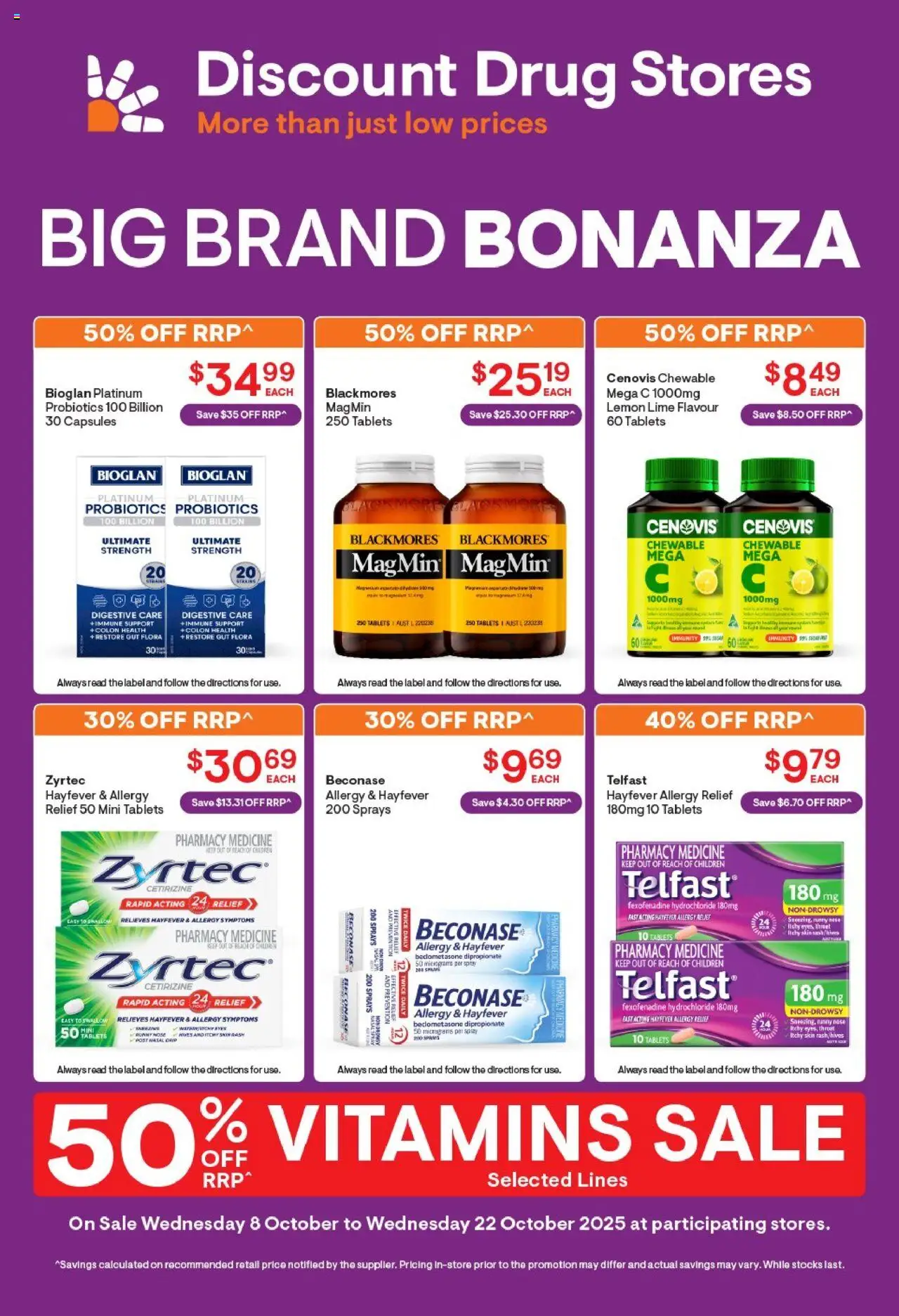 Discount Drug Stores Catalogue - page 1- valid from 08/10/2025