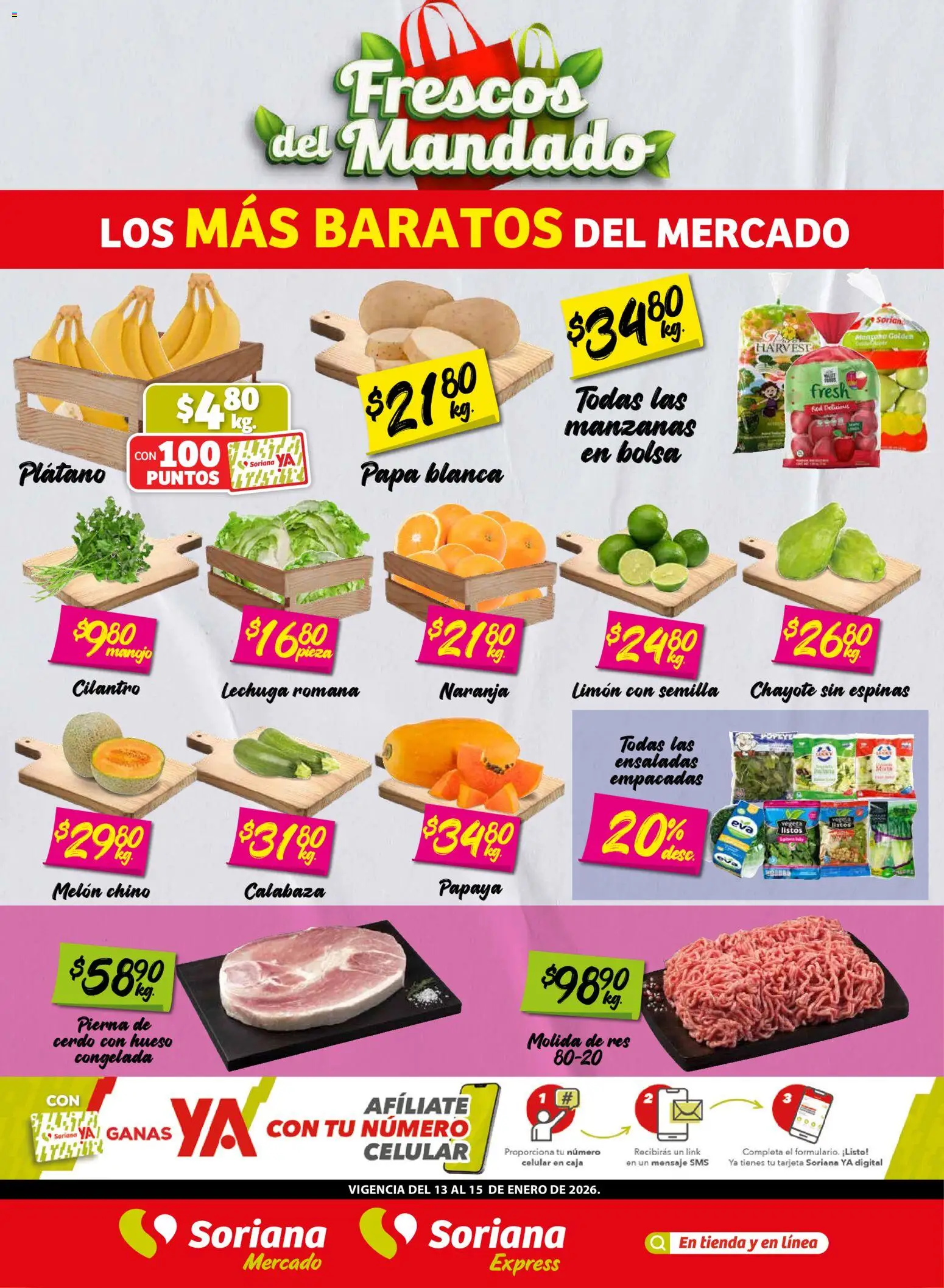 Soriana - Frescos del Mandado Mercado: Saltillo y Torreón - página 1- válido desde 13/01/2026