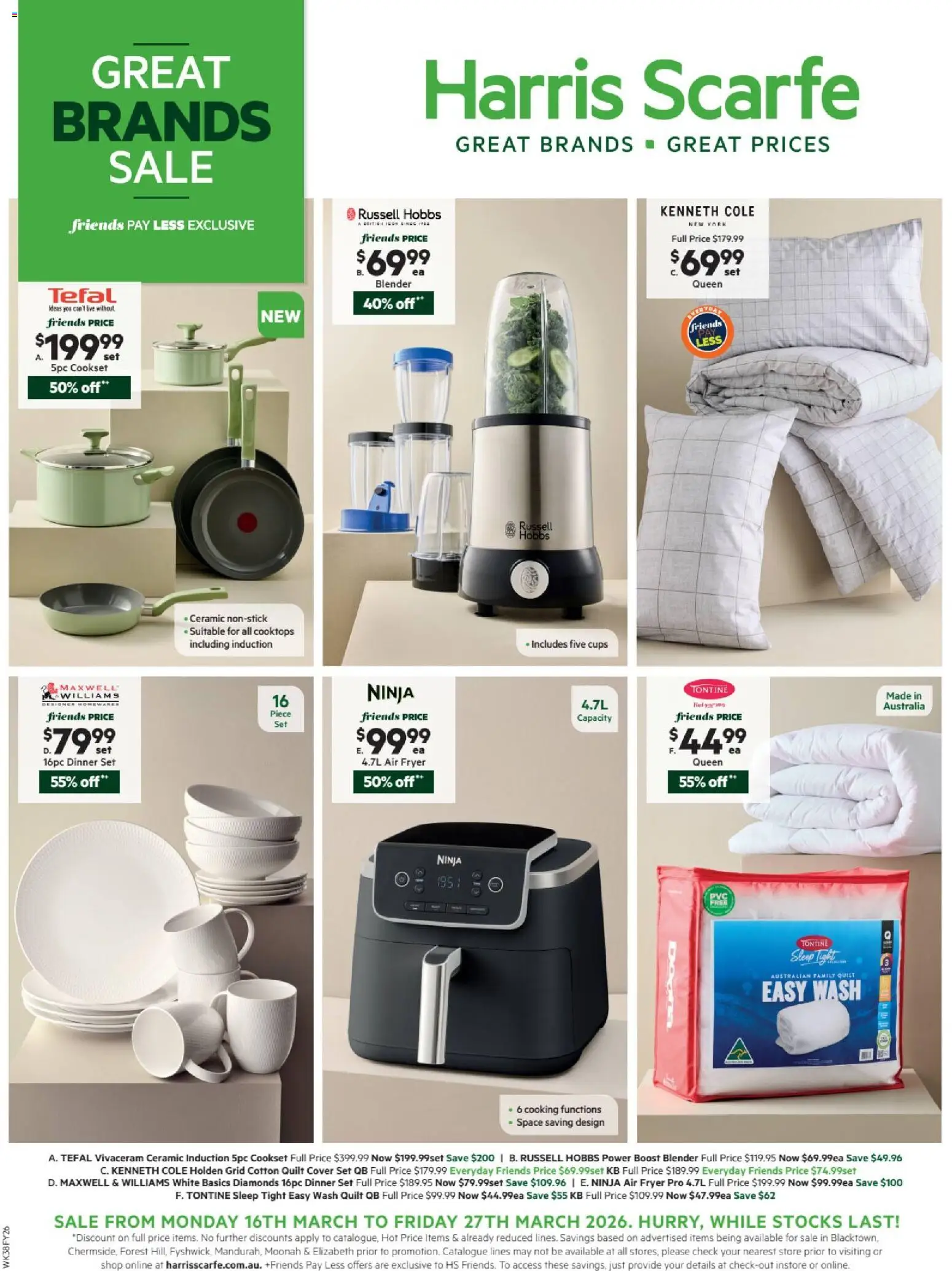 Harris Scarfe catalogue - page 1- valid from 16/03/2026