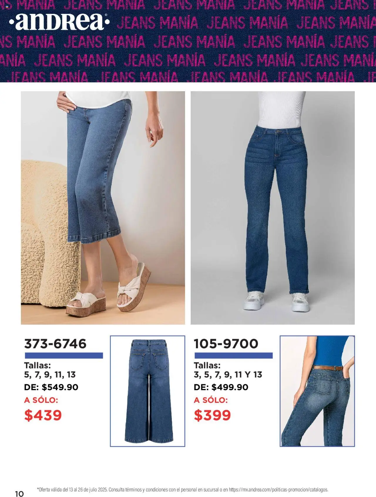 Andrea catálogo Denim Manía - página 10- válido desde 13/07/2025