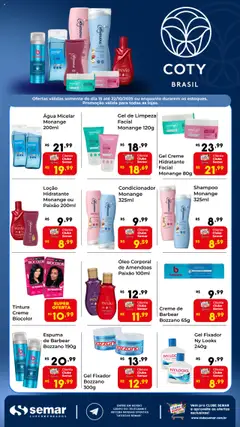 Pré-visualização Semar Supermercado - Ofertas COTY válida a partir de 15/10/2025