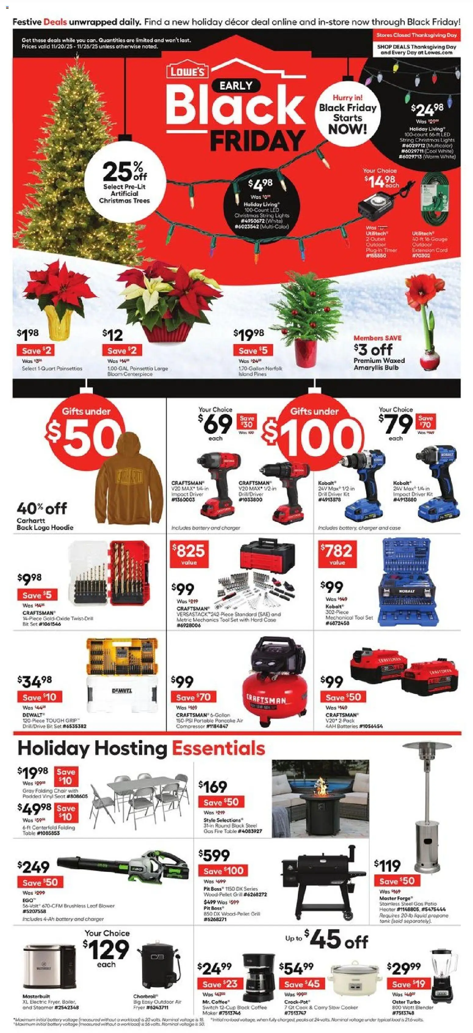 Lowe's Black Friday - page 1- valid from 11/20/2025