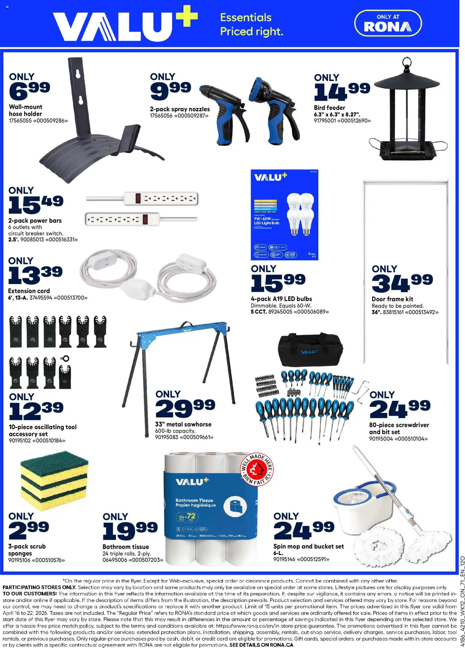 Rona weekly flyer - page 6- valid from Apr 16, 2026